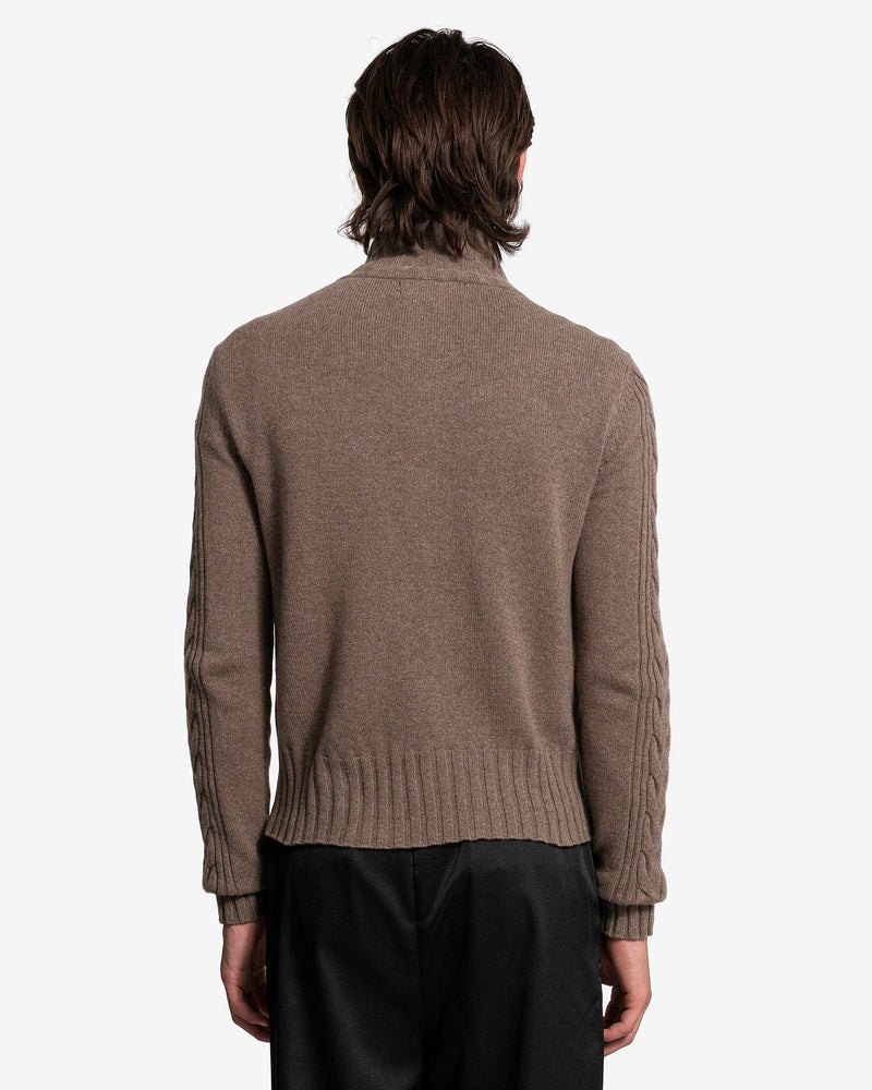 Edward Cuming -22ss brown wool coat--