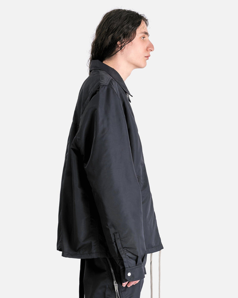 Rick Owens DRKSHDW Men's Jackets XXL Zipfront Jacket in Black