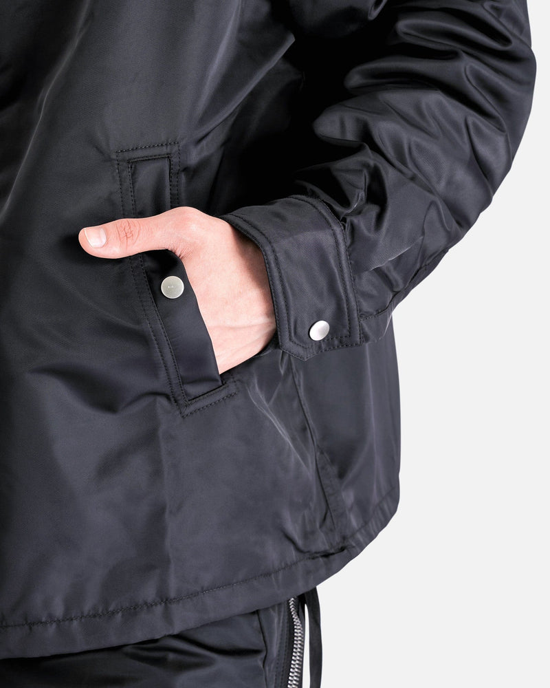 Zipfront Jacket in Black