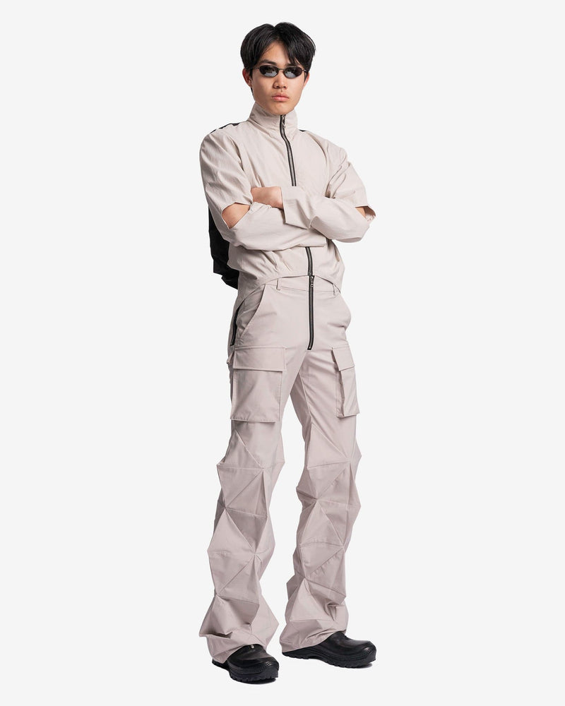 3D Embossed Trousers in Grey – SVRN