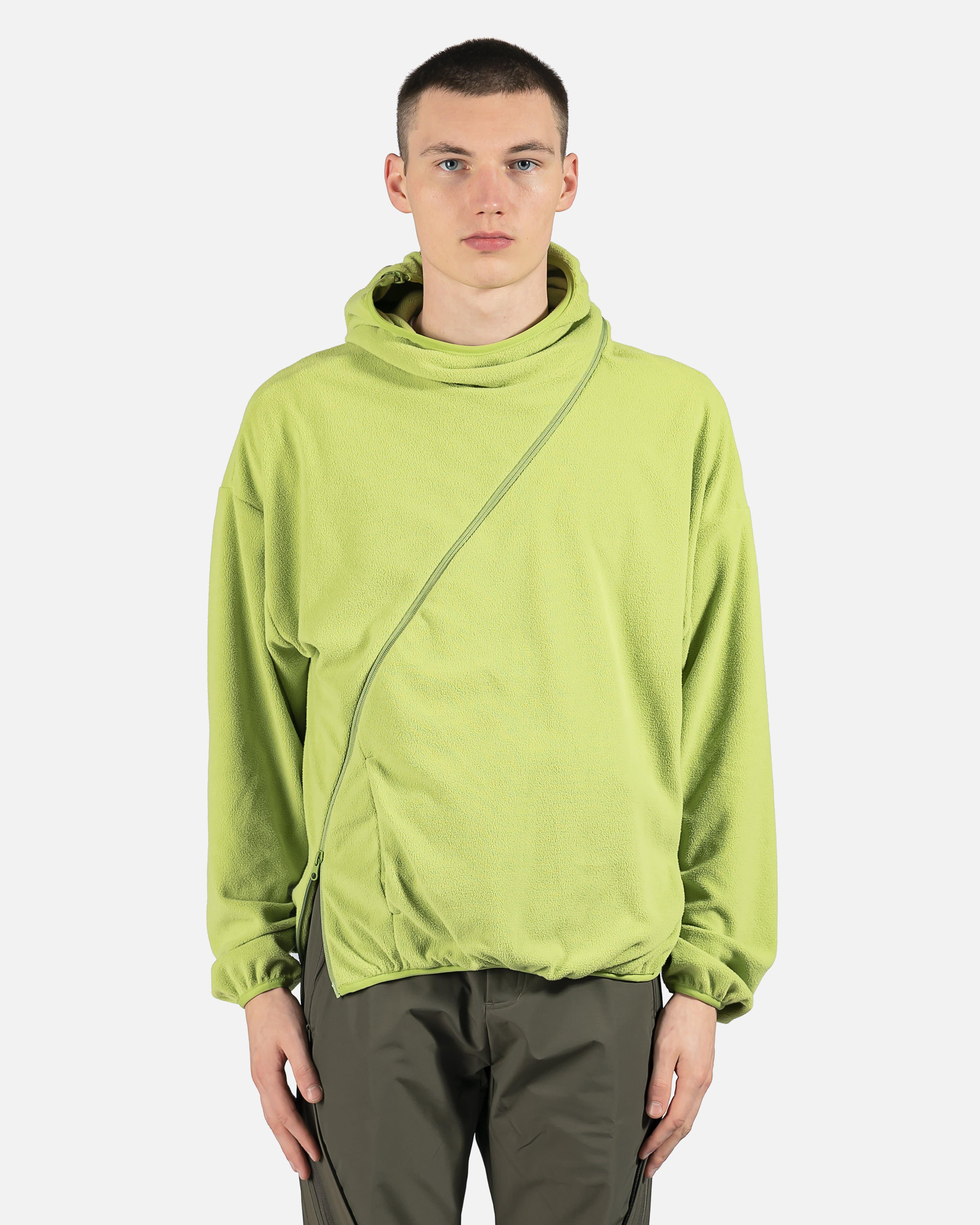 4.0+ Hoodie Center in Neon Green