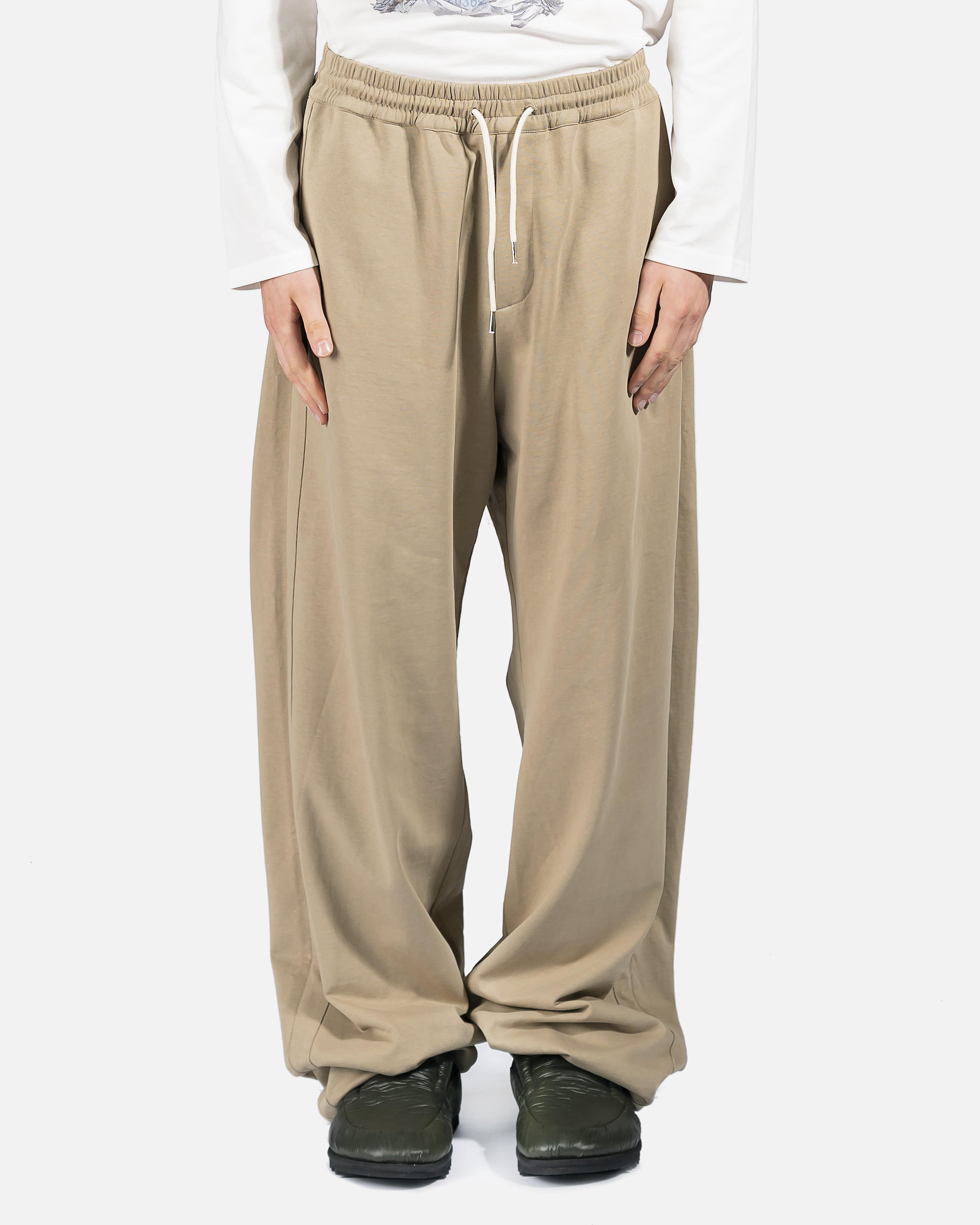 Airbag Patched Wide Hem-String Trousers in Khaki – SVRN
