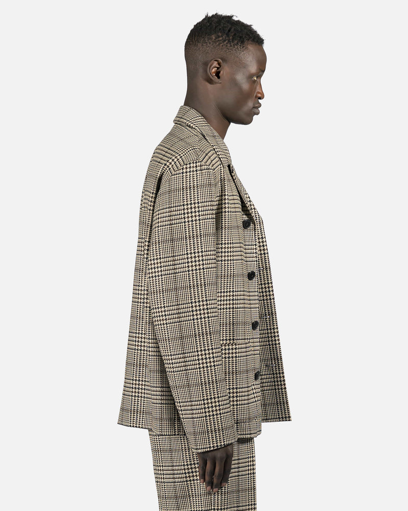 Dries Van Noten Men's Jackets Bayo Jacket in Beige Check