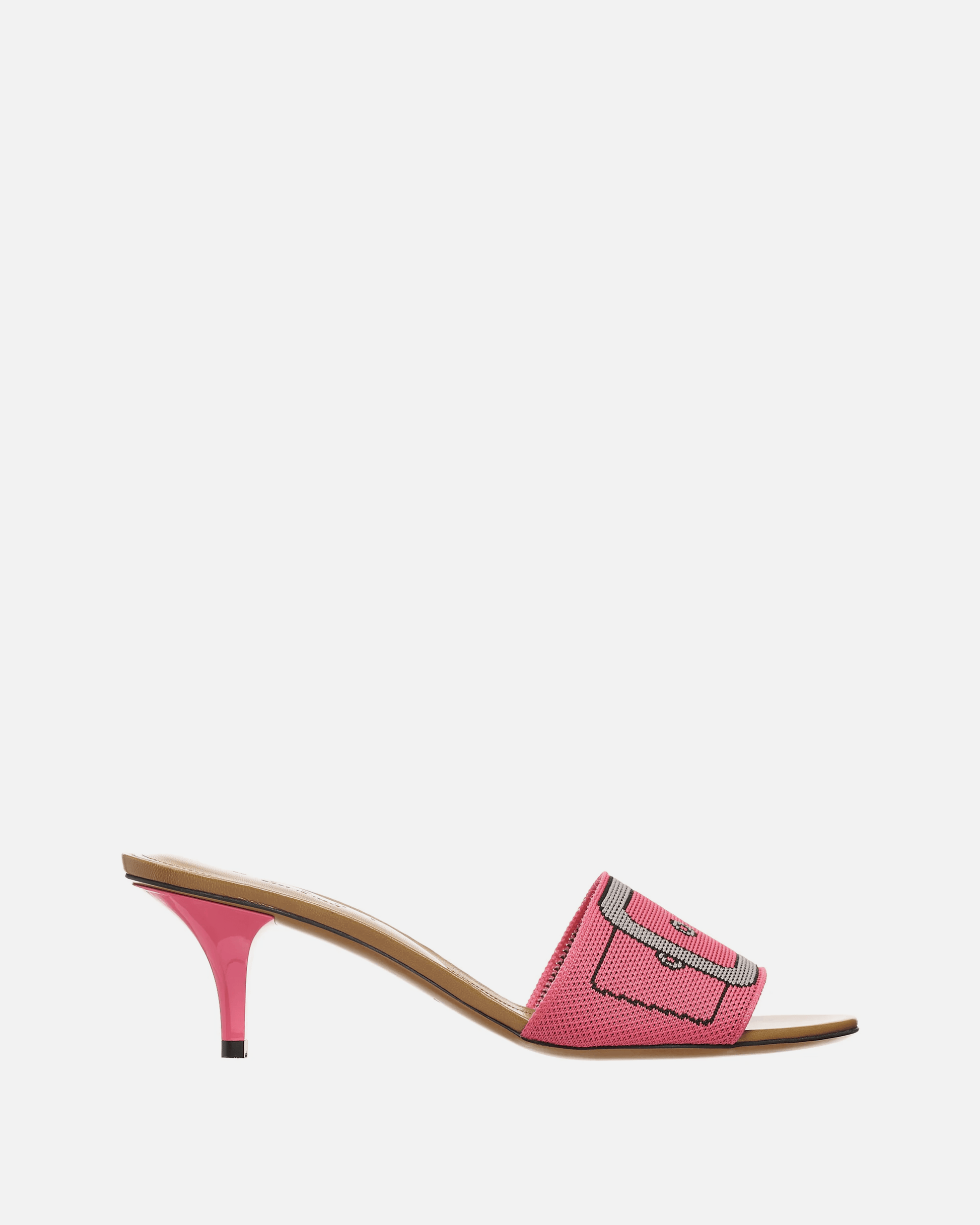 Marni Women Heels Buckle Print Heels in Pink