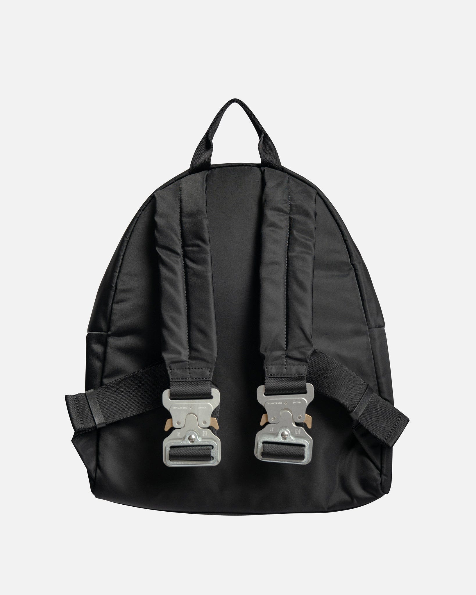 Buckle Shoulder Strap Backpack in Black