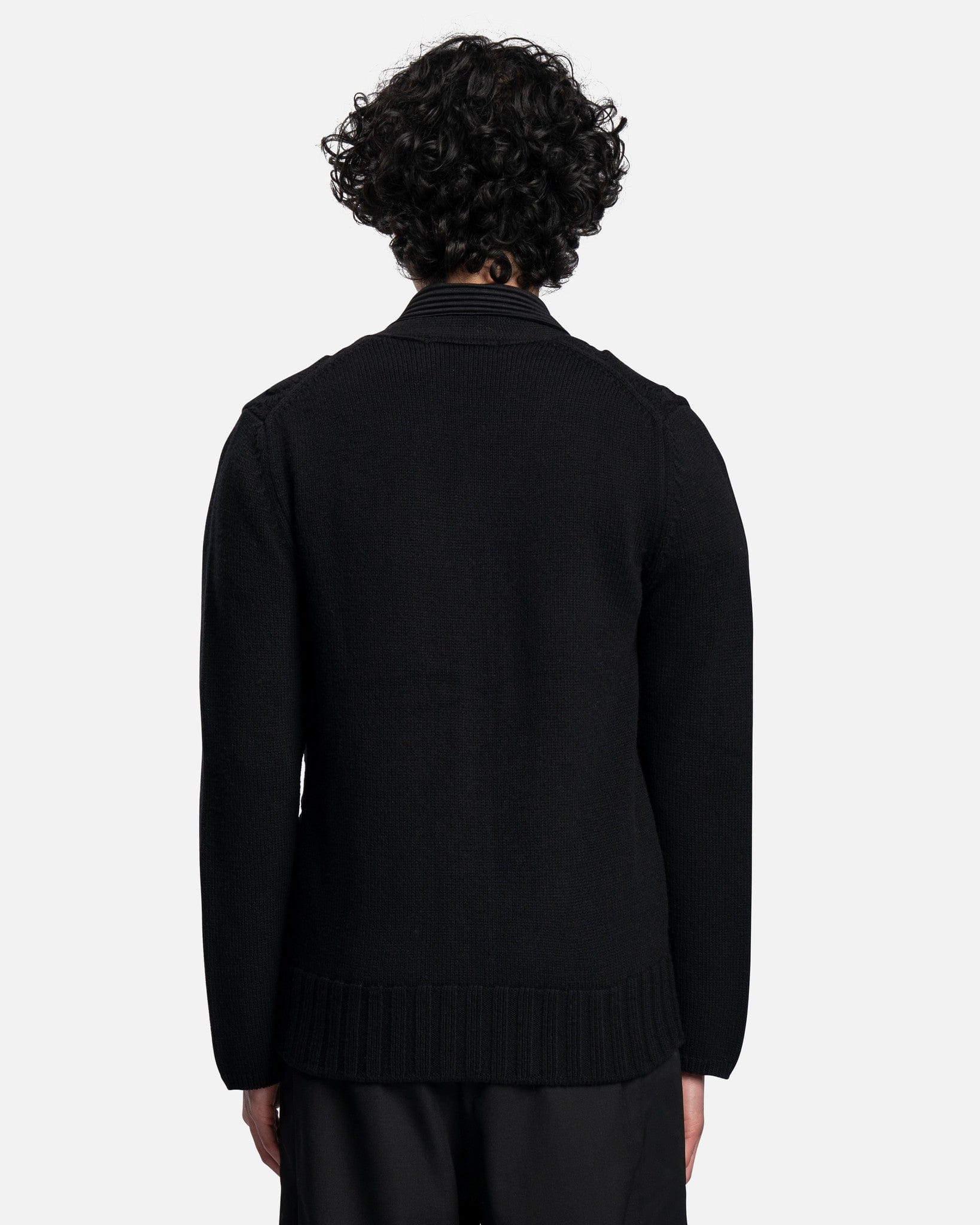 COMME DES GARÇONS Cardigan 100% Wools Sweater Button Up Long Sleeve online Outerwear Black Colour Made in Japan Extra Small Year 2011 Cdg