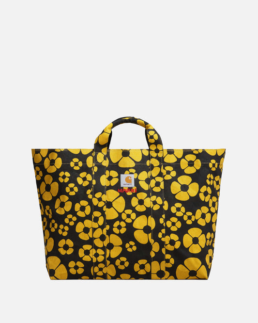 Marni Men's Bags Carhartt Canvas Tote Bag in Black/Sun