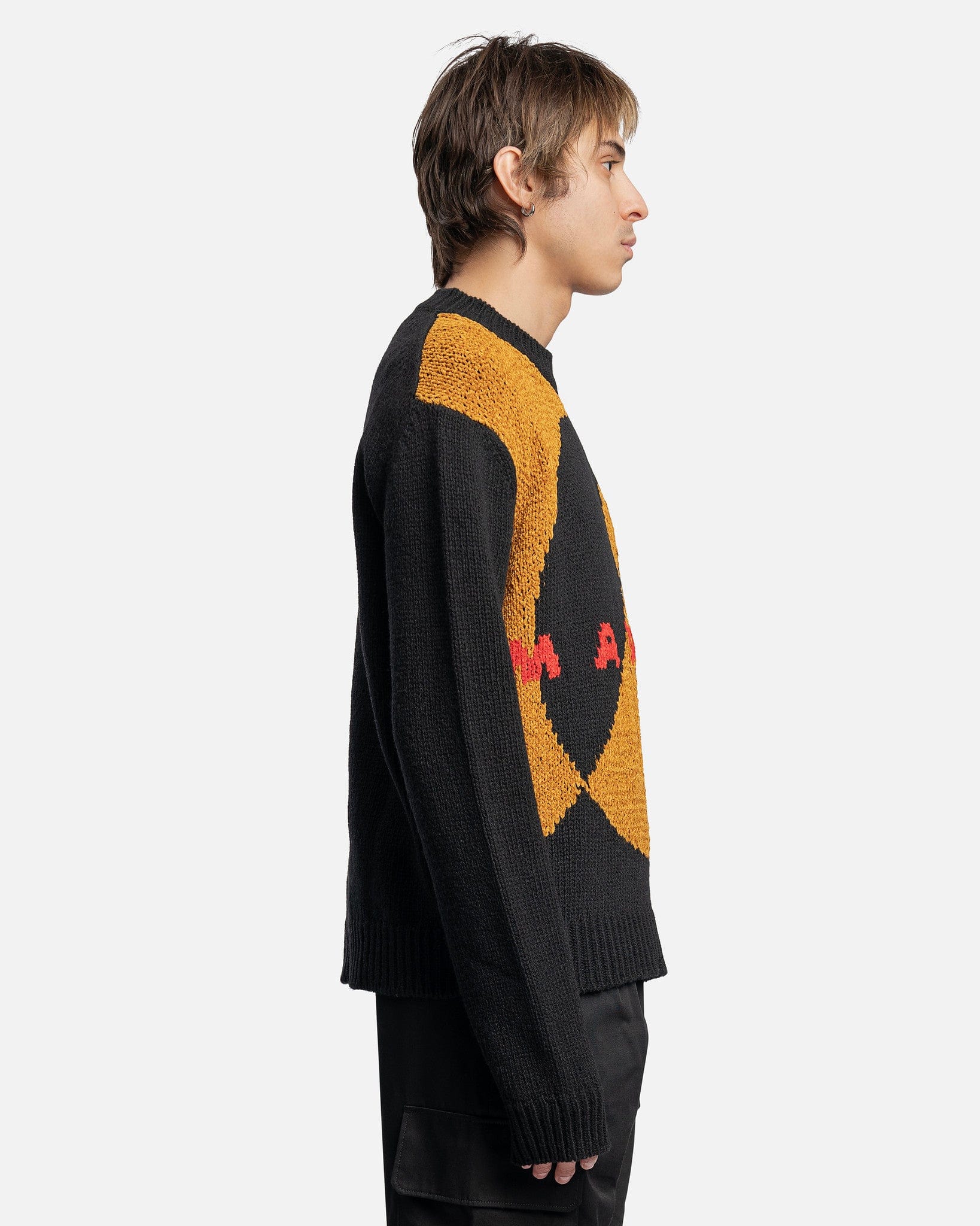 Carhartt WIP Intarsia Roundneck Sweater in Black