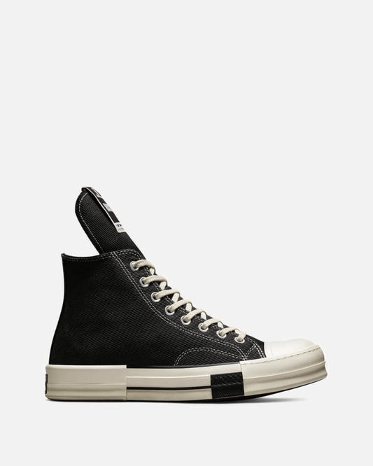 Rick Owens DRKSHDW Men's Shoes Converse Drkstar Hi in Black/White