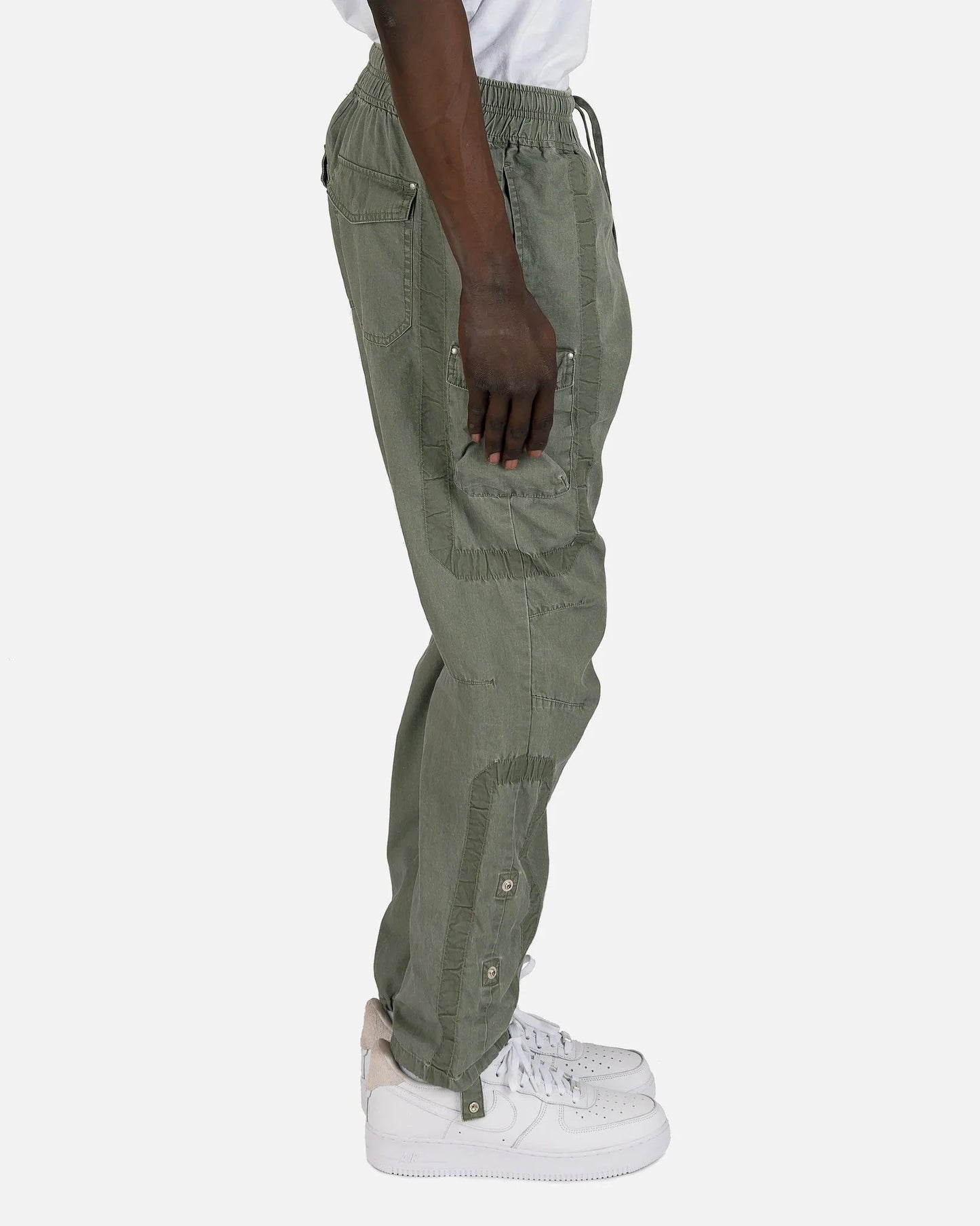 Cotton Poplin Frame II Cargo Pants in Olive