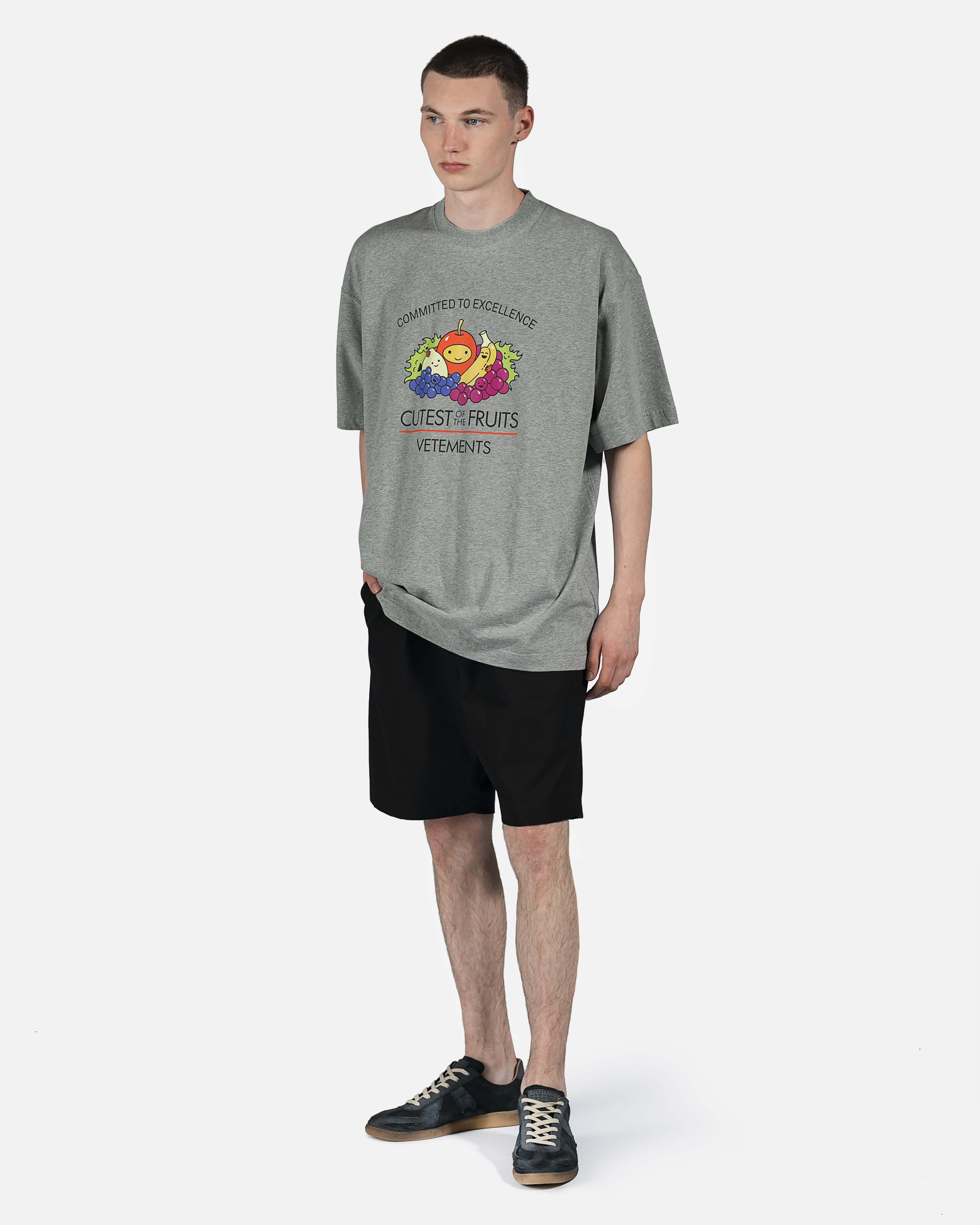 Cutest of the Fruits Logo Tee in Heather Grey – SVRN