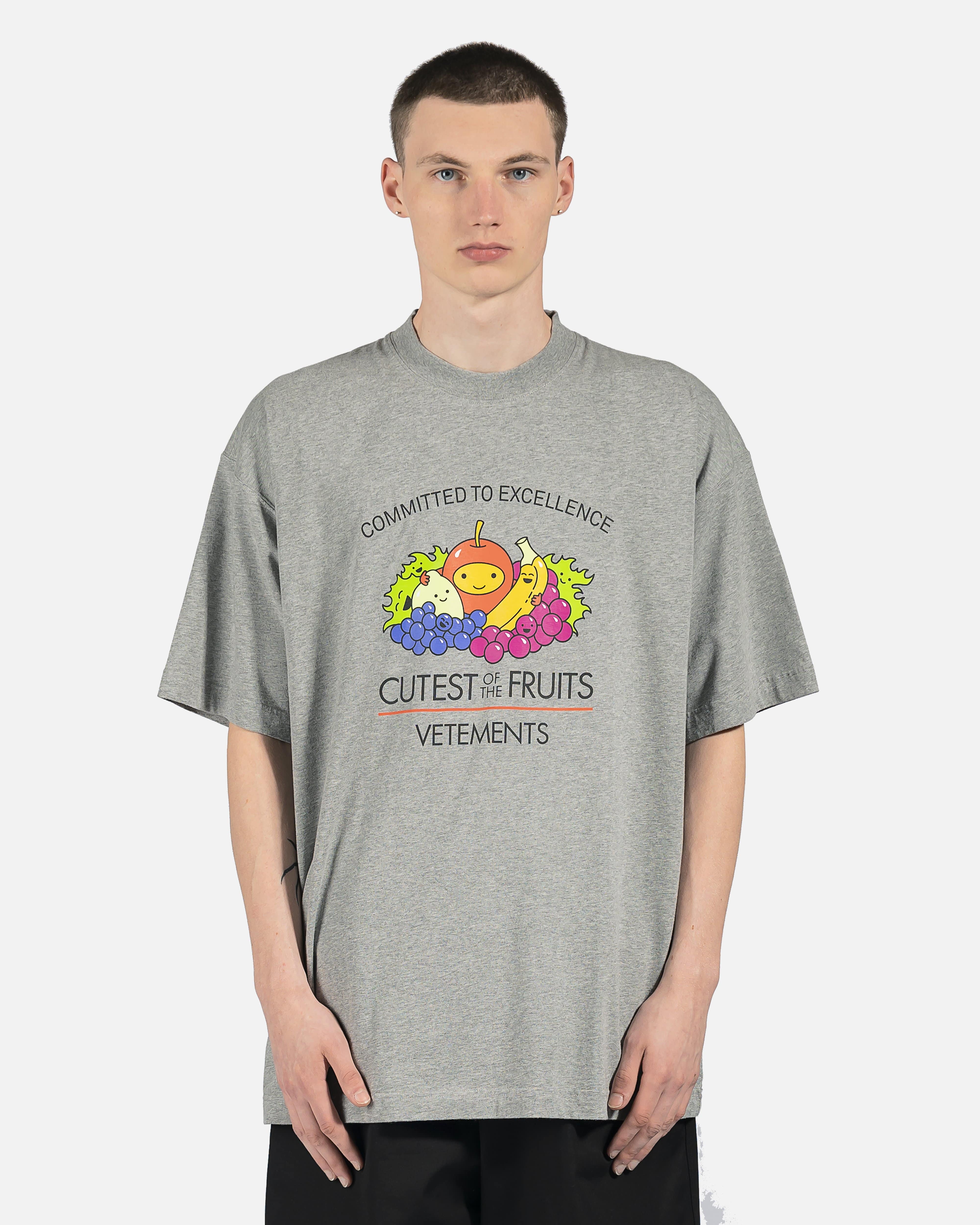 Cutest of the Fruits Logo Tee in Heather Grey – SVRN
