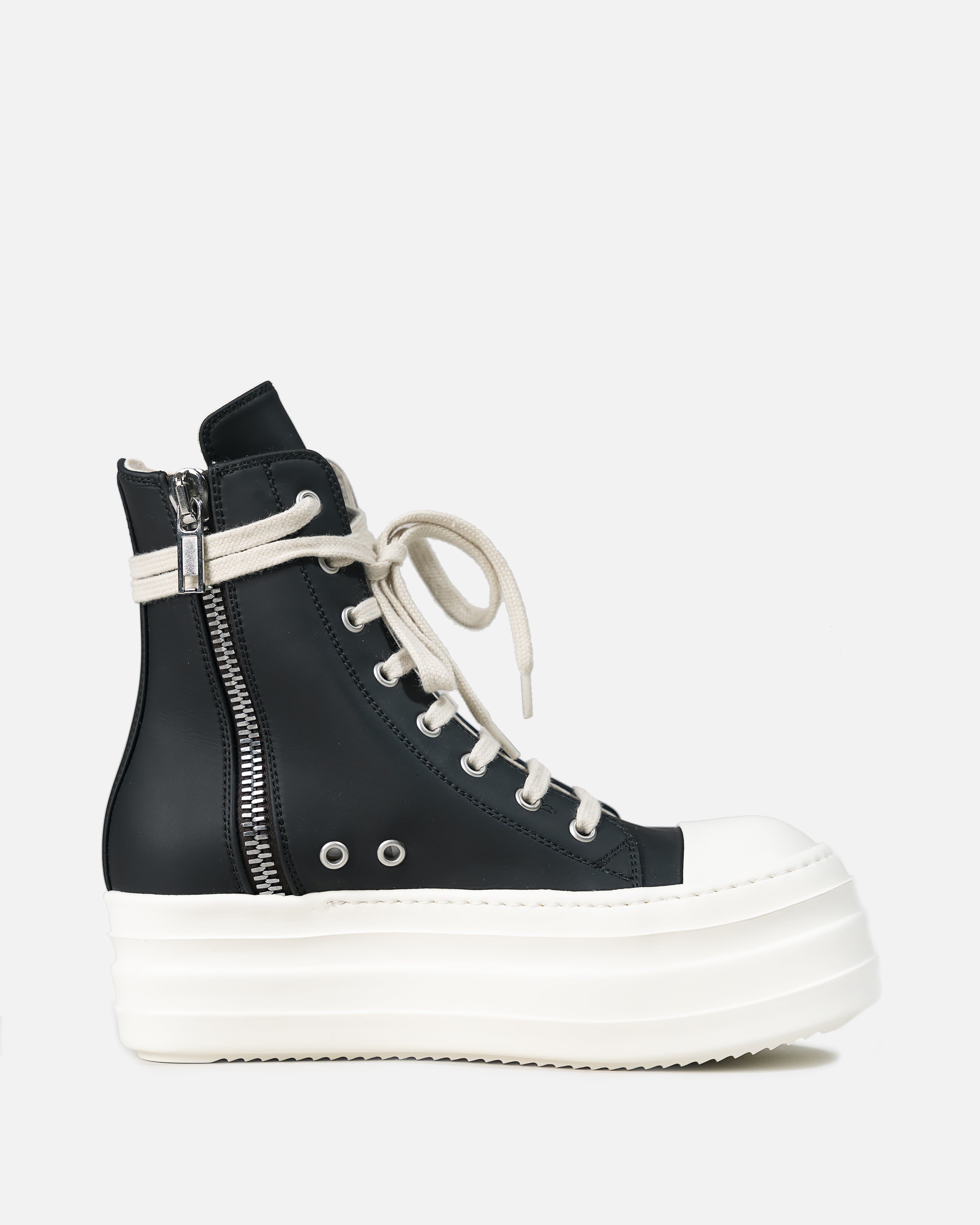Double Bumper Sneaker in Black and White