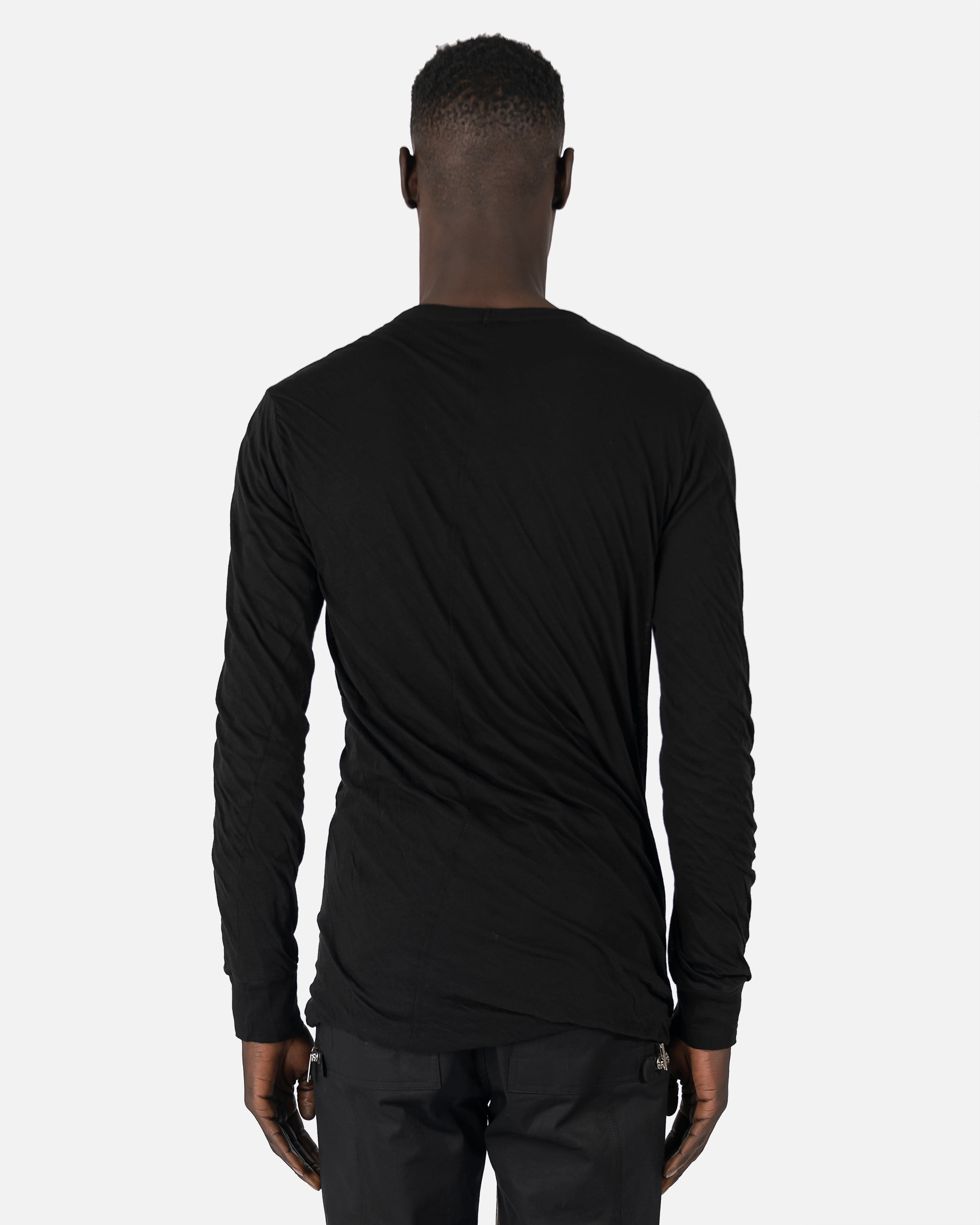 Double Layer Longsleeve T-Shirt in Black
