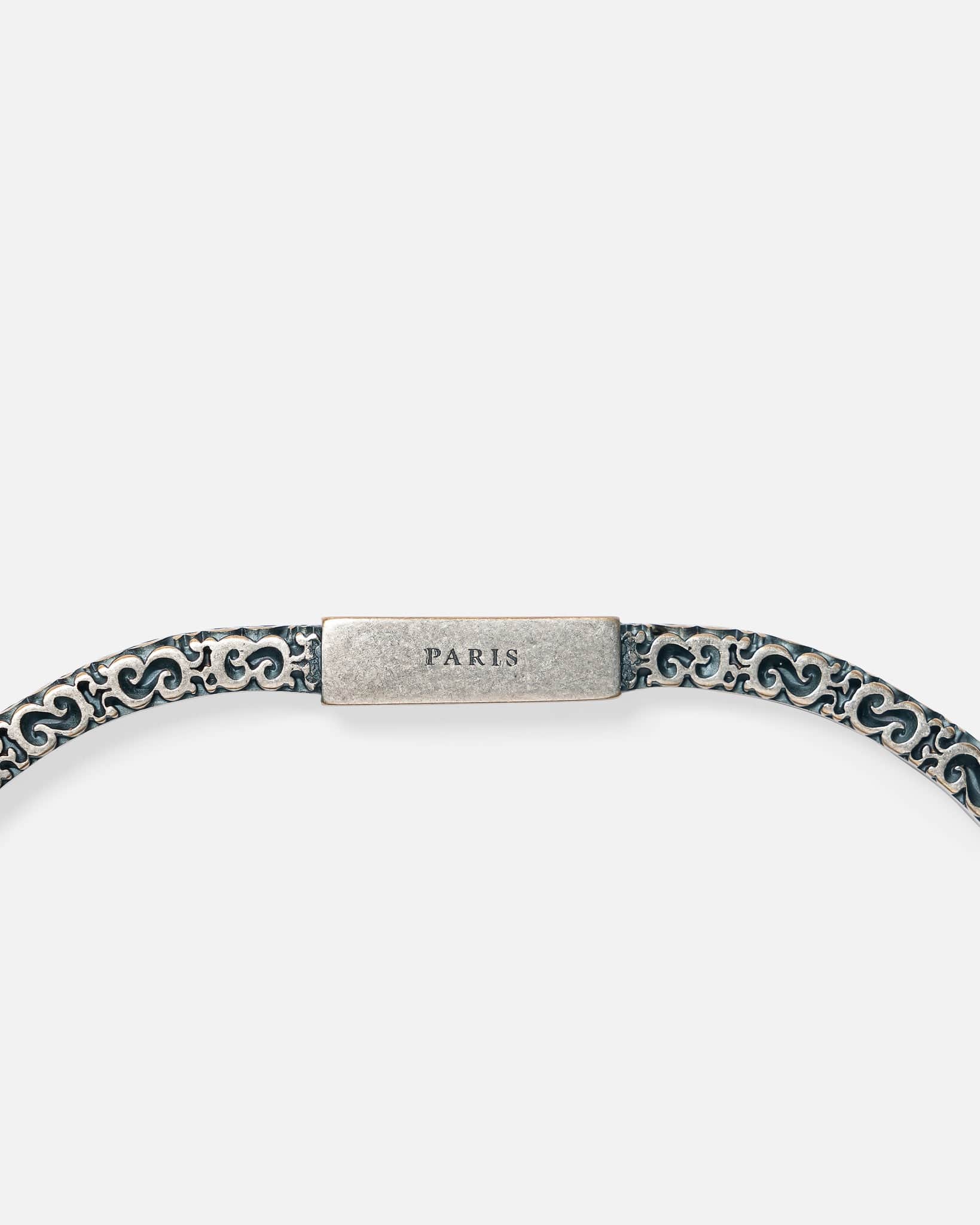 Engraved Bracelet in Palladium