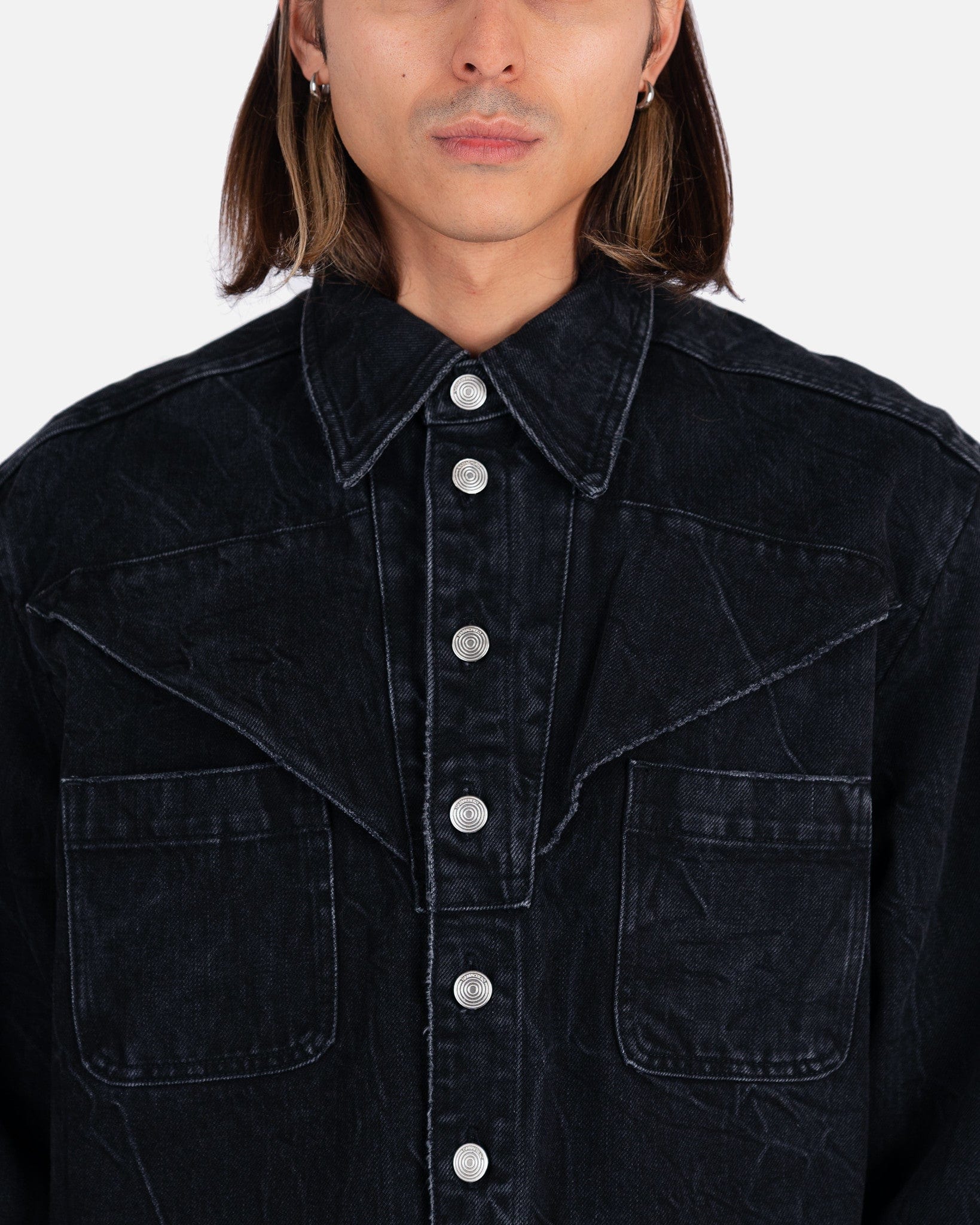 Eveh Shirt in Washed Black – SVRN