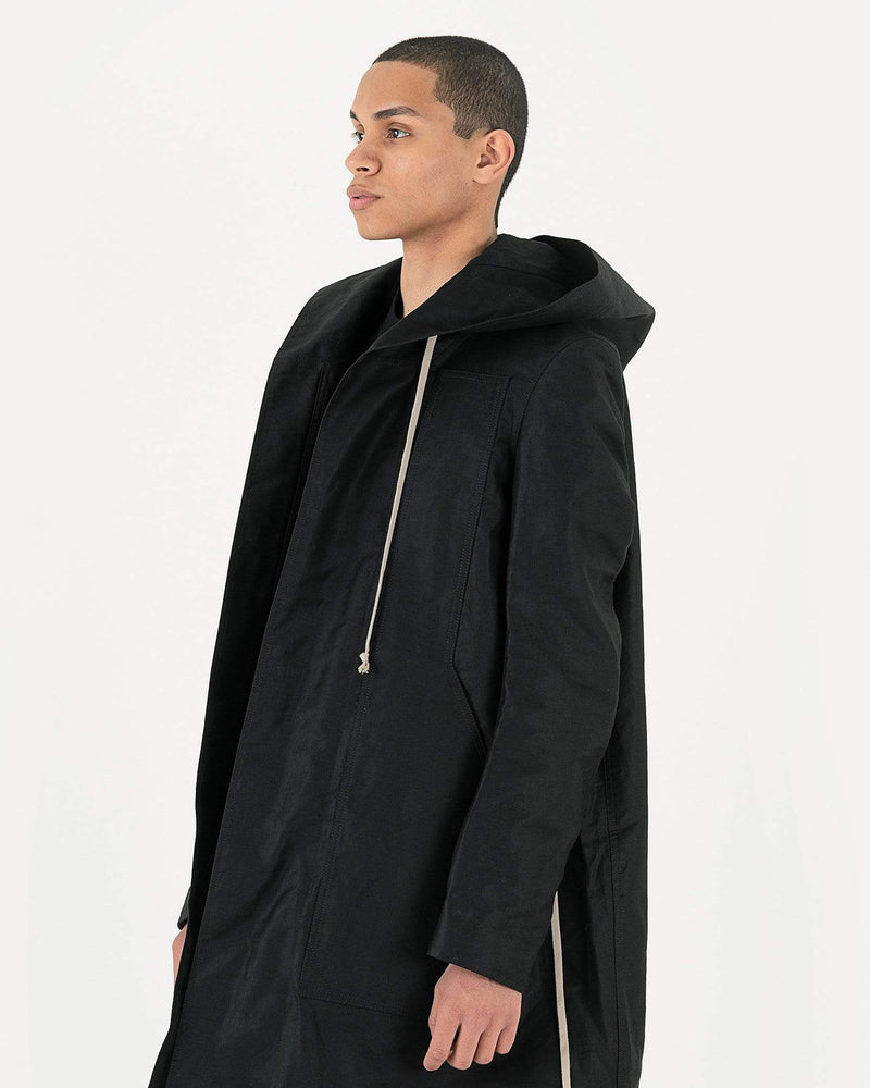 RICK OWENS DRKSHDW◇Fishtail Parka/コート/S/コットン/ブラック