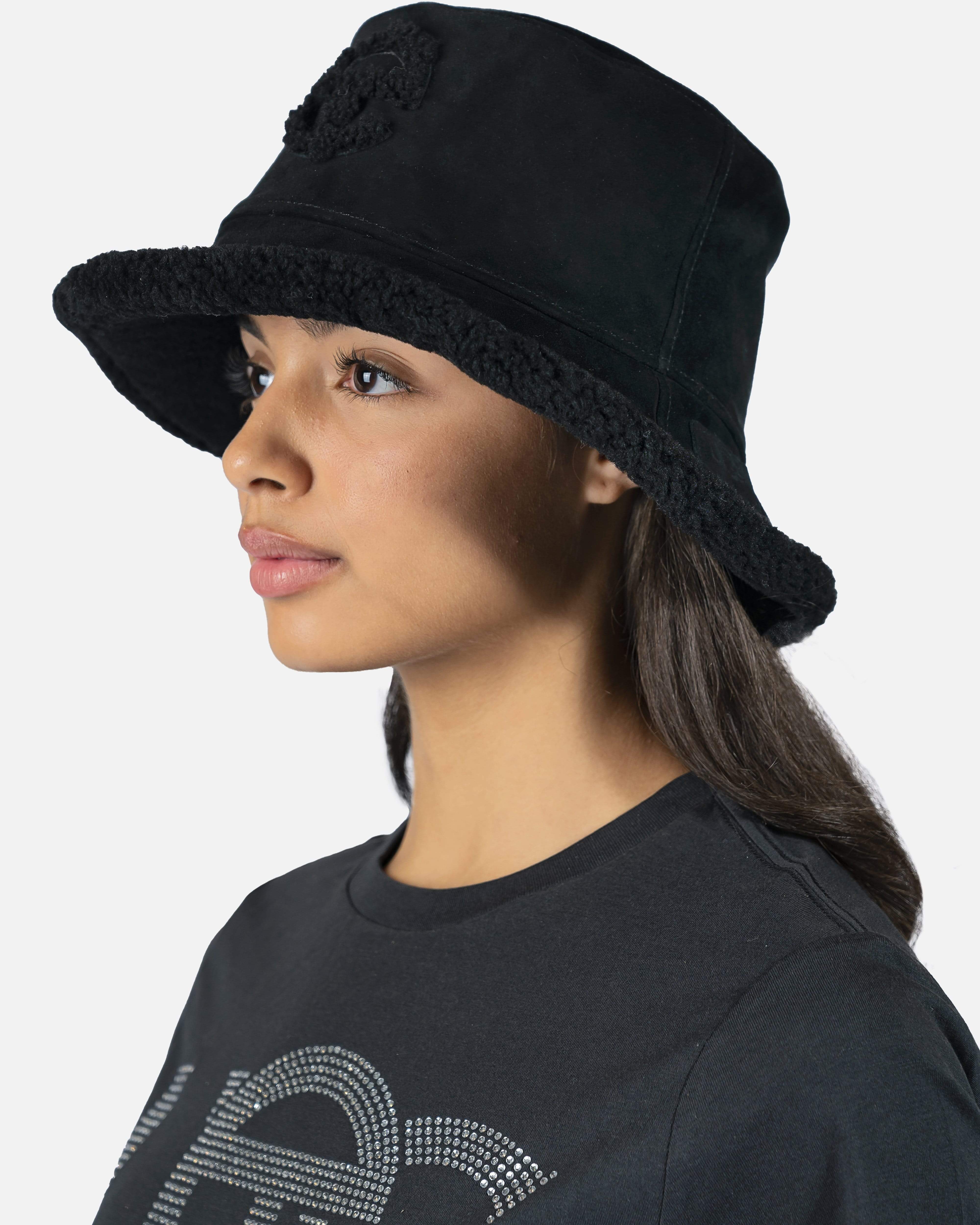 Telfar Fleece Bucket Hat in Black