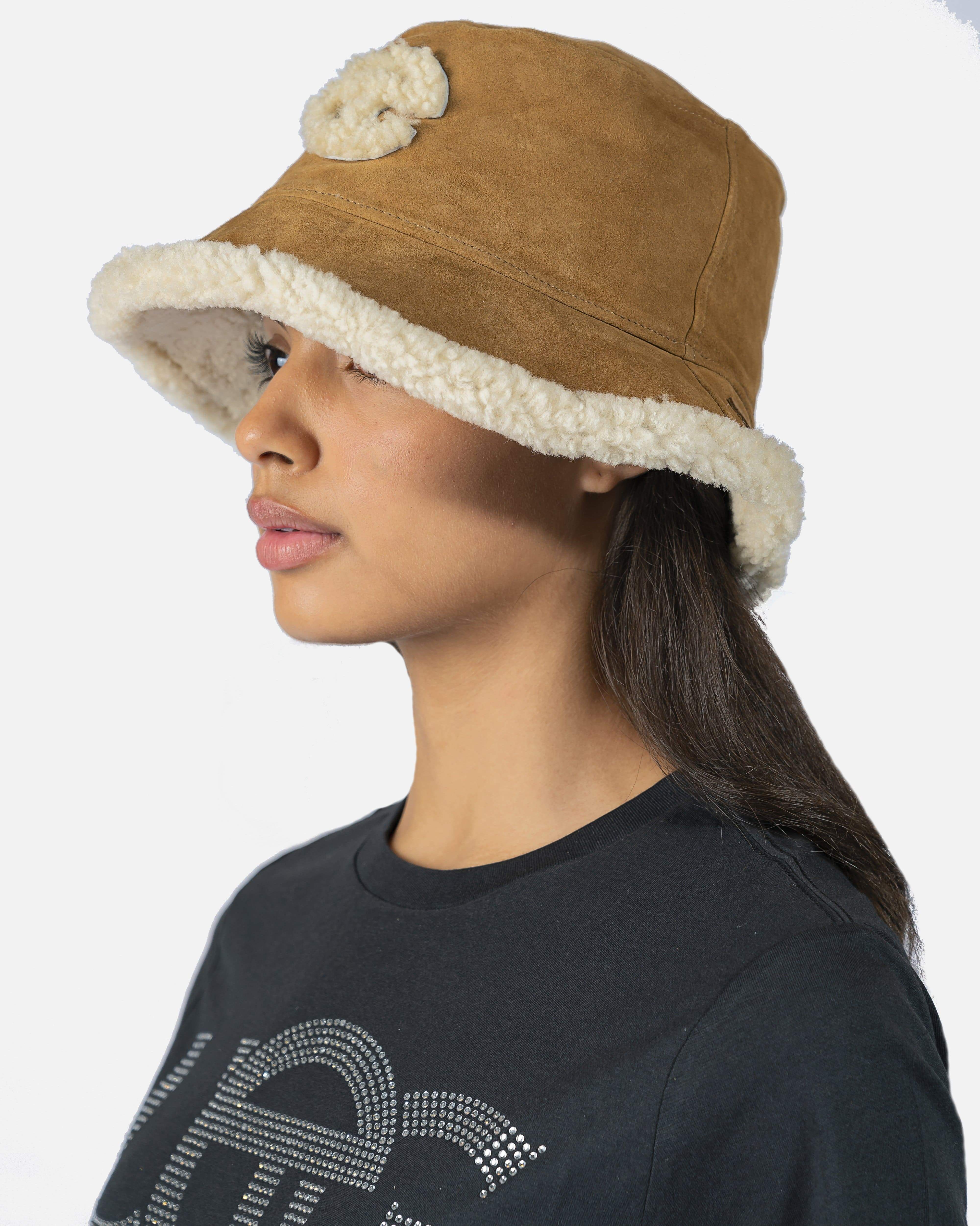 Telfar Fleece Bucket Hat in Chestnut