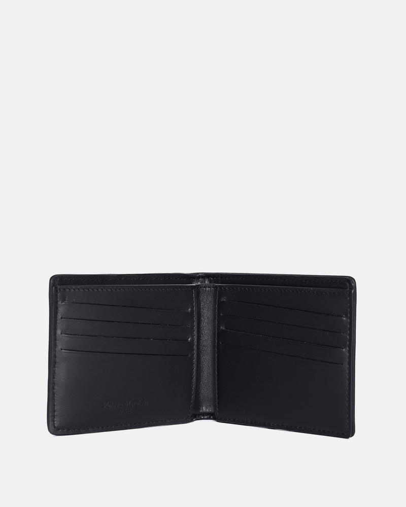 Leather Glam Slam Wallet in Black