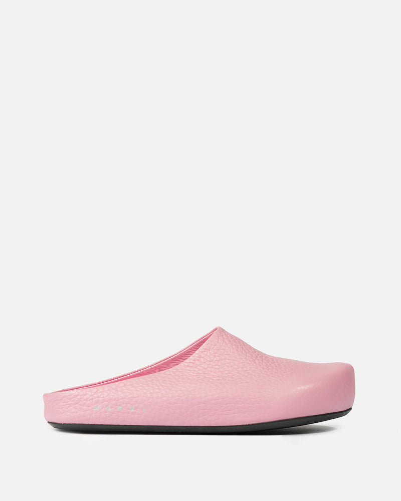 Marni Men's Shoes Leather Sabot in Pink