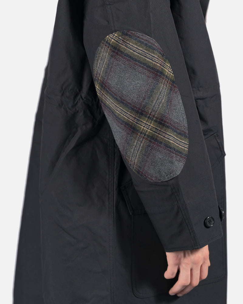 JW Anderson Men's Coat Long Parka in Black