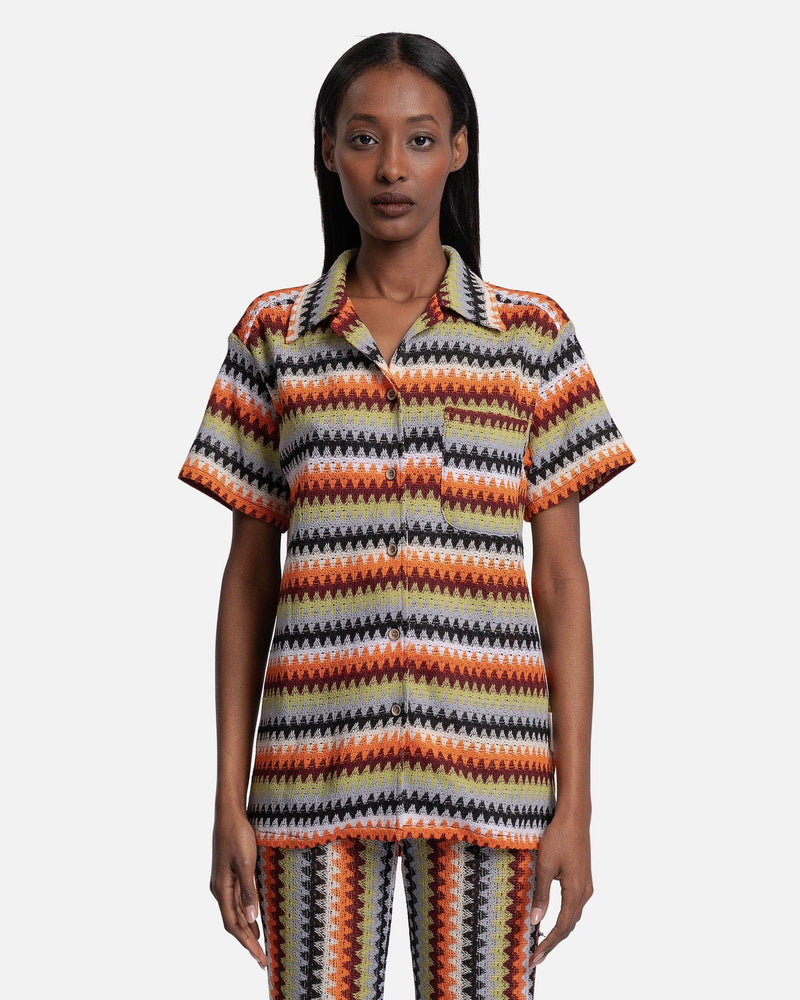 Marta Cut & Sew Shirt in Orange Stripe – SVRN