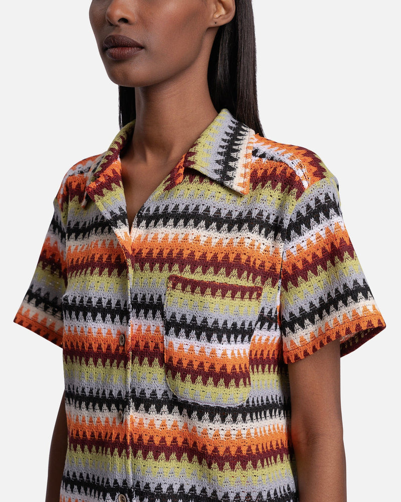 Marta Cut & Sew Shirt in Orange Stripe – SVRN