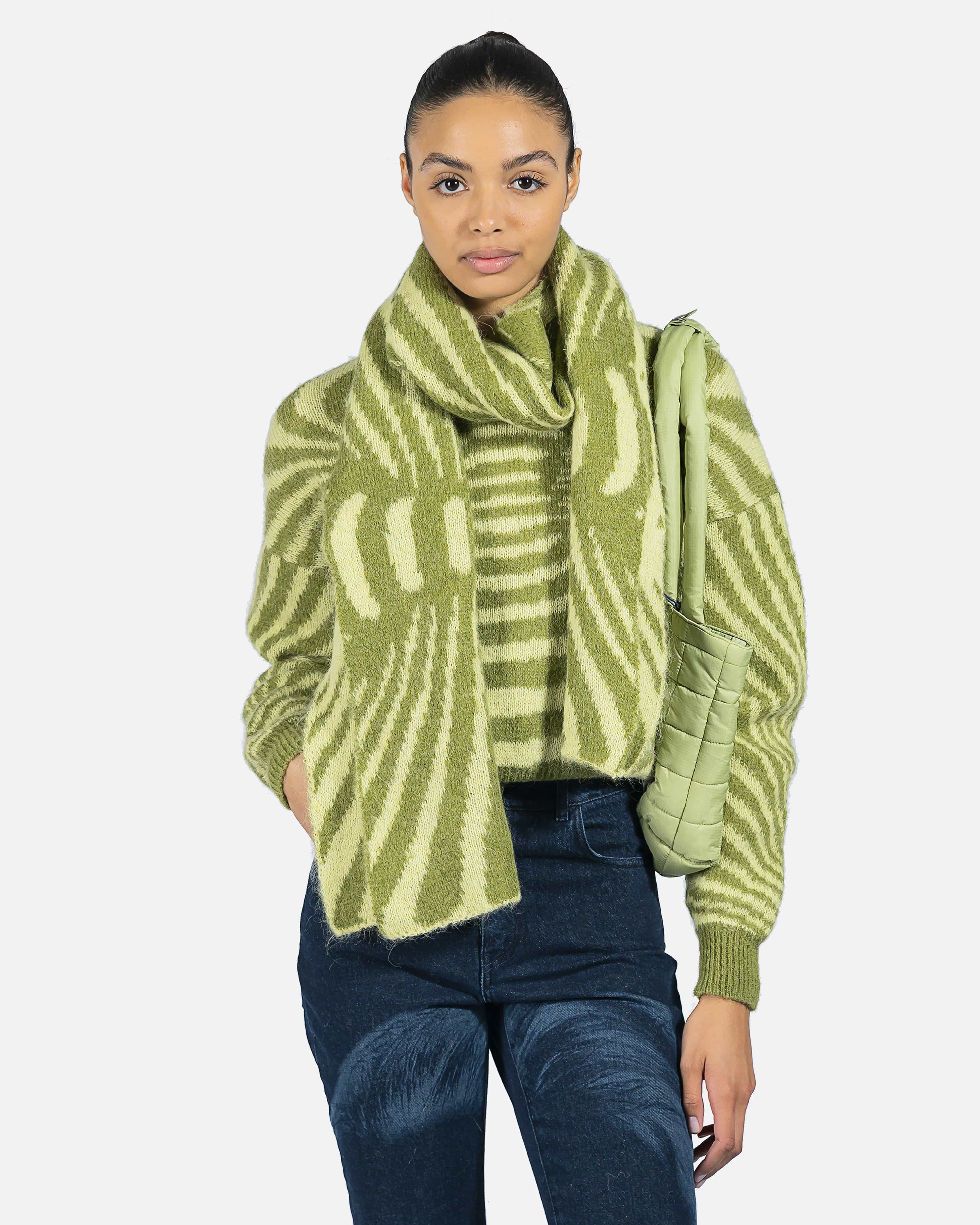 Matrix Sweater in Medium Green – SVRN