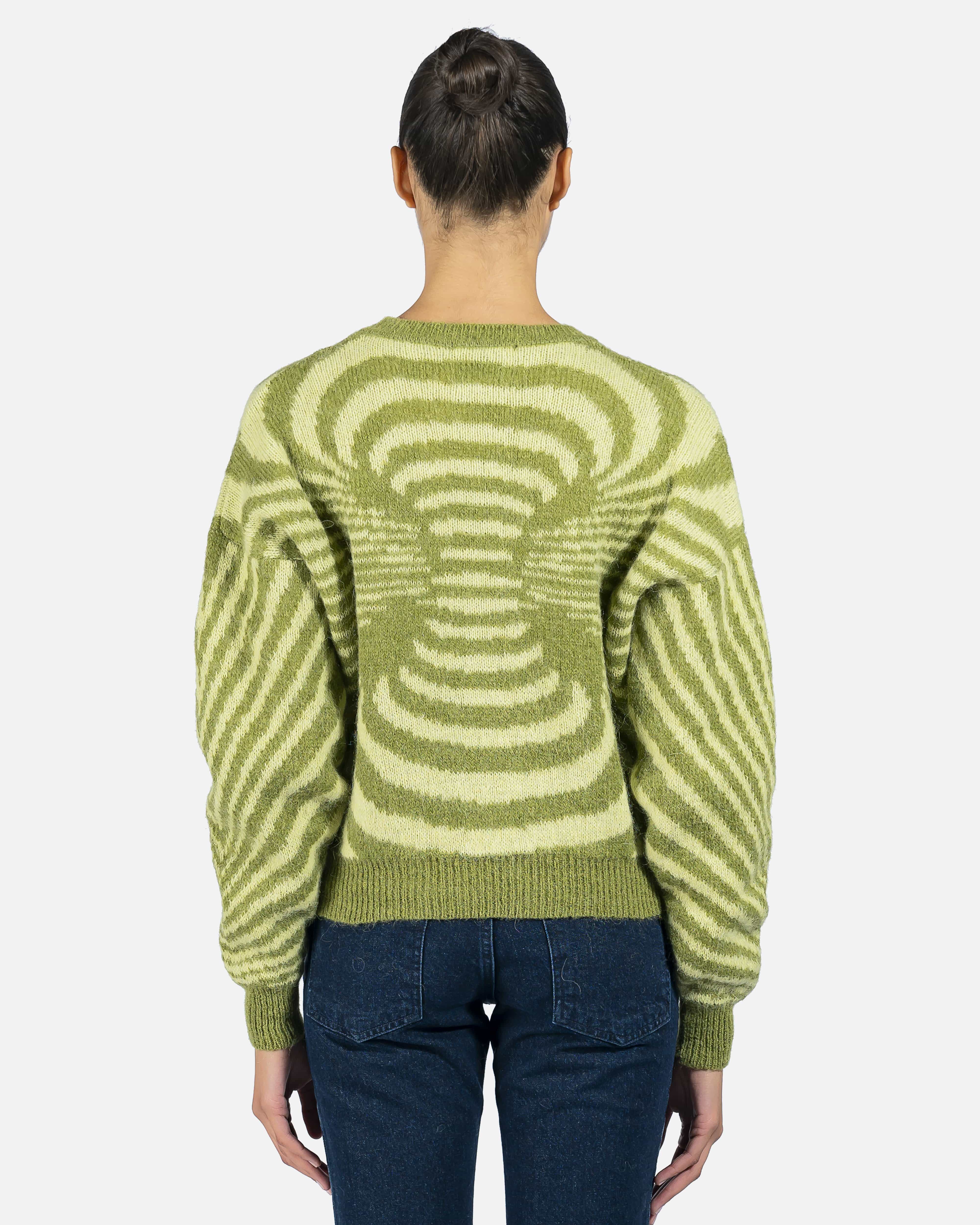 Matrix Sweater in Medium Green
