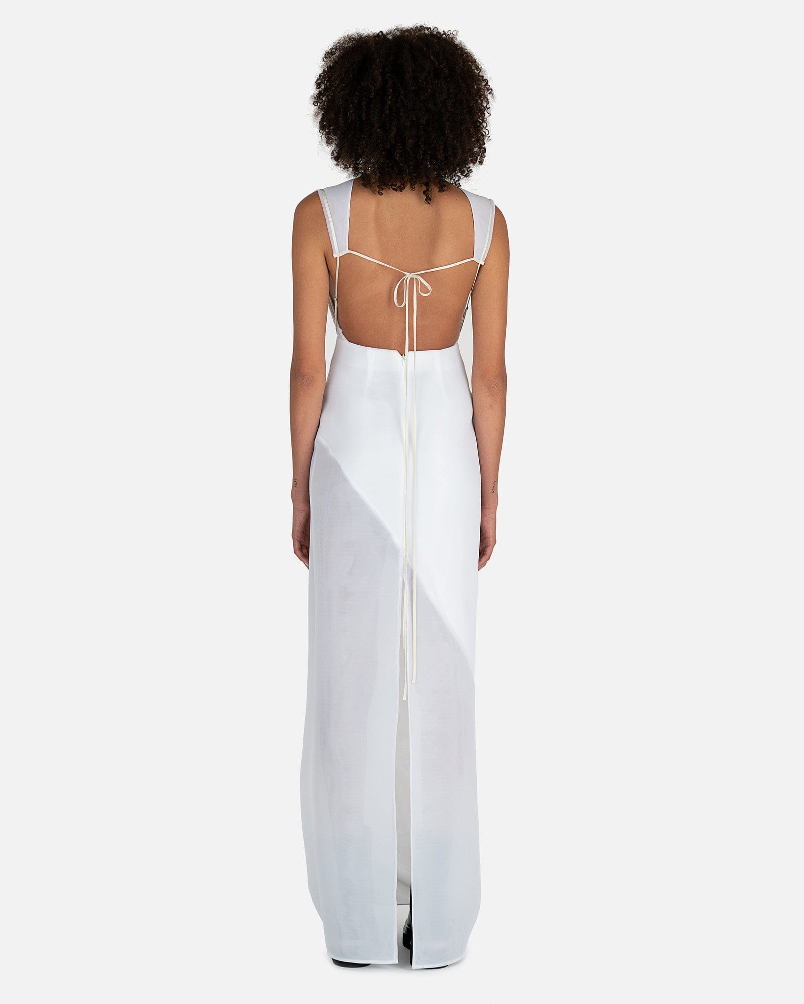 White open 2024 back gown