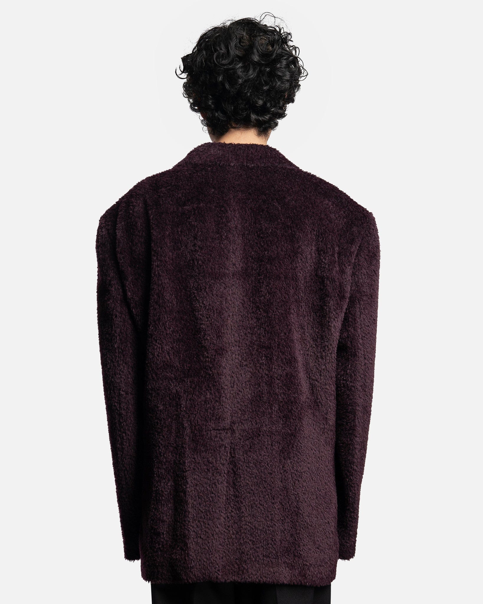 Oversized Blazer in Dark Aubergine