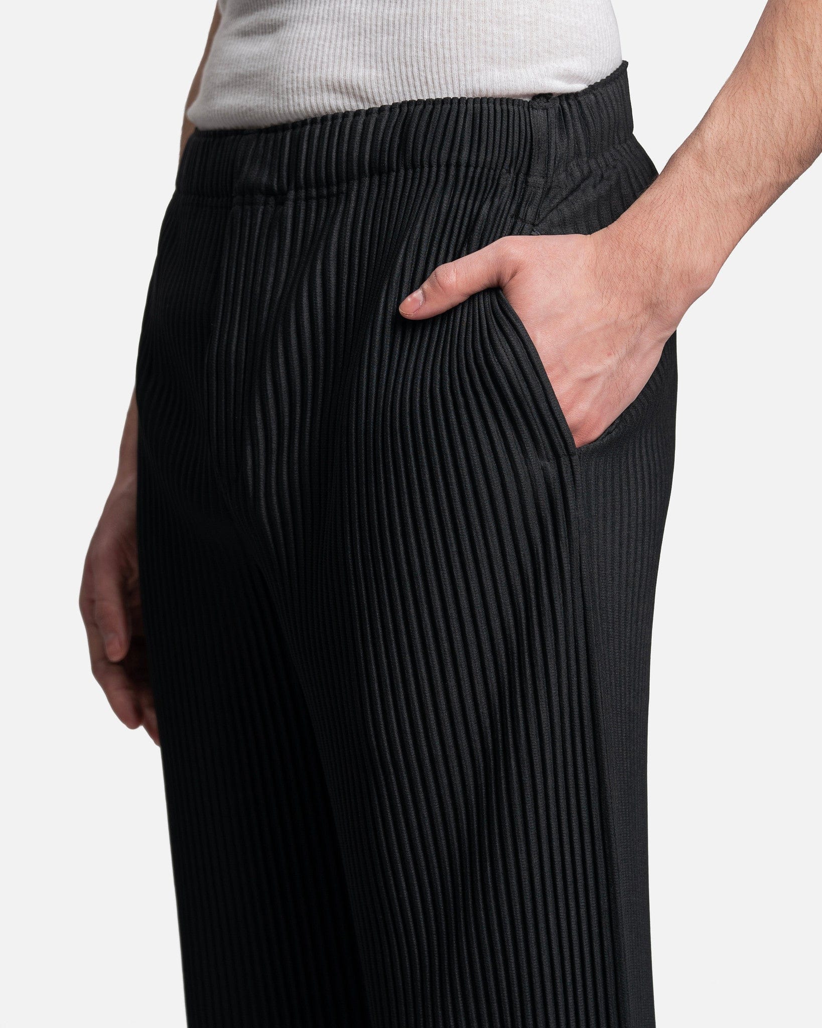 Pleats Bottoms 3 Pants in Black – SVRN