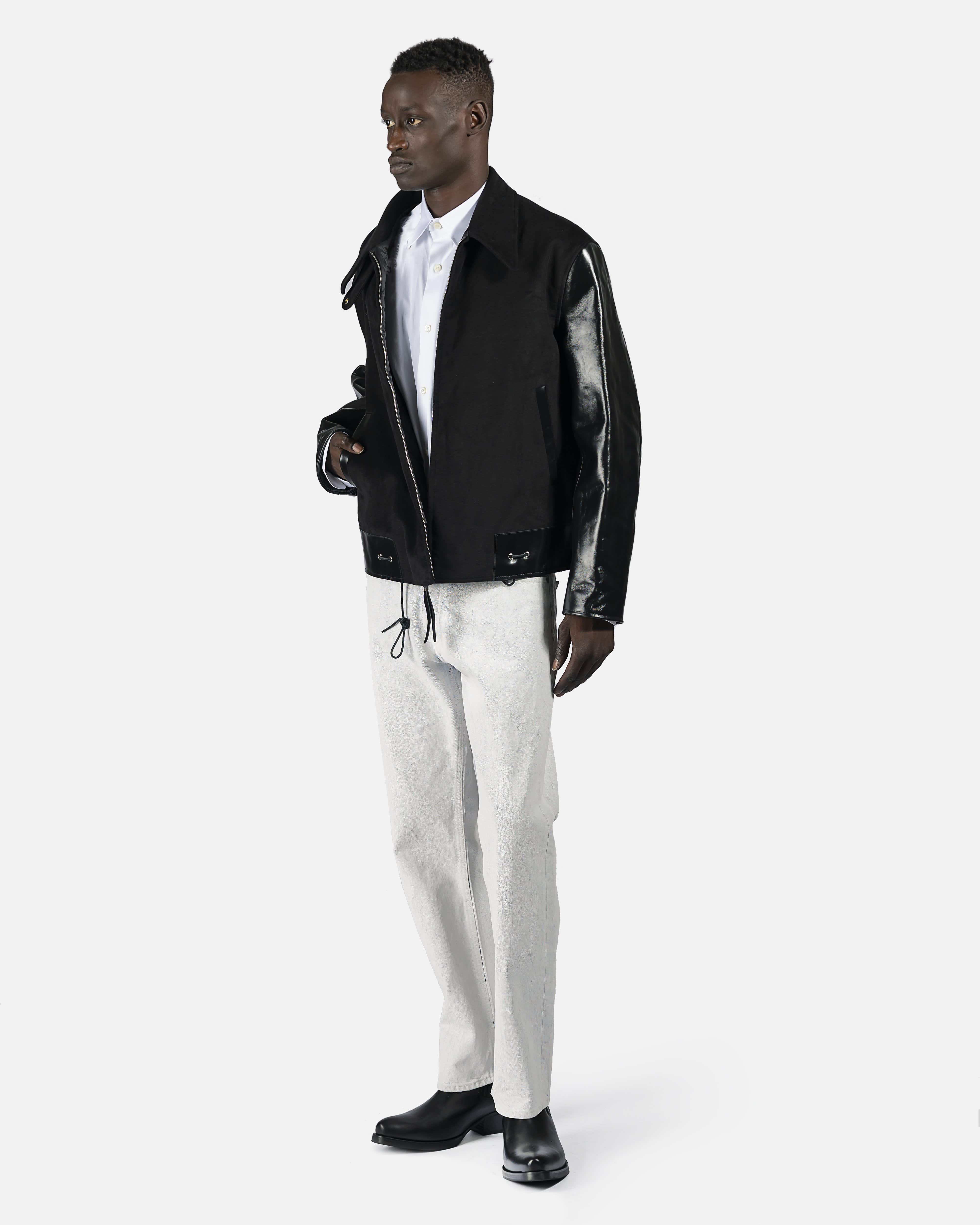 Reversible Varsity Jacket in Black – SVRN