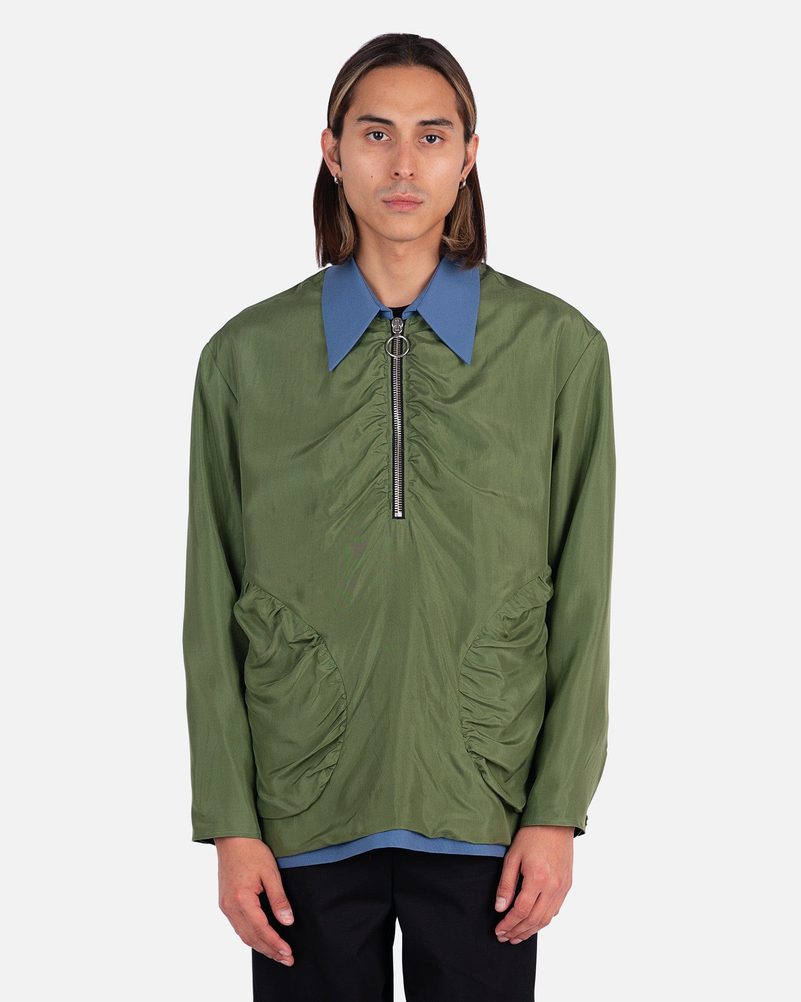 Sargon Overshirt in Green Umber