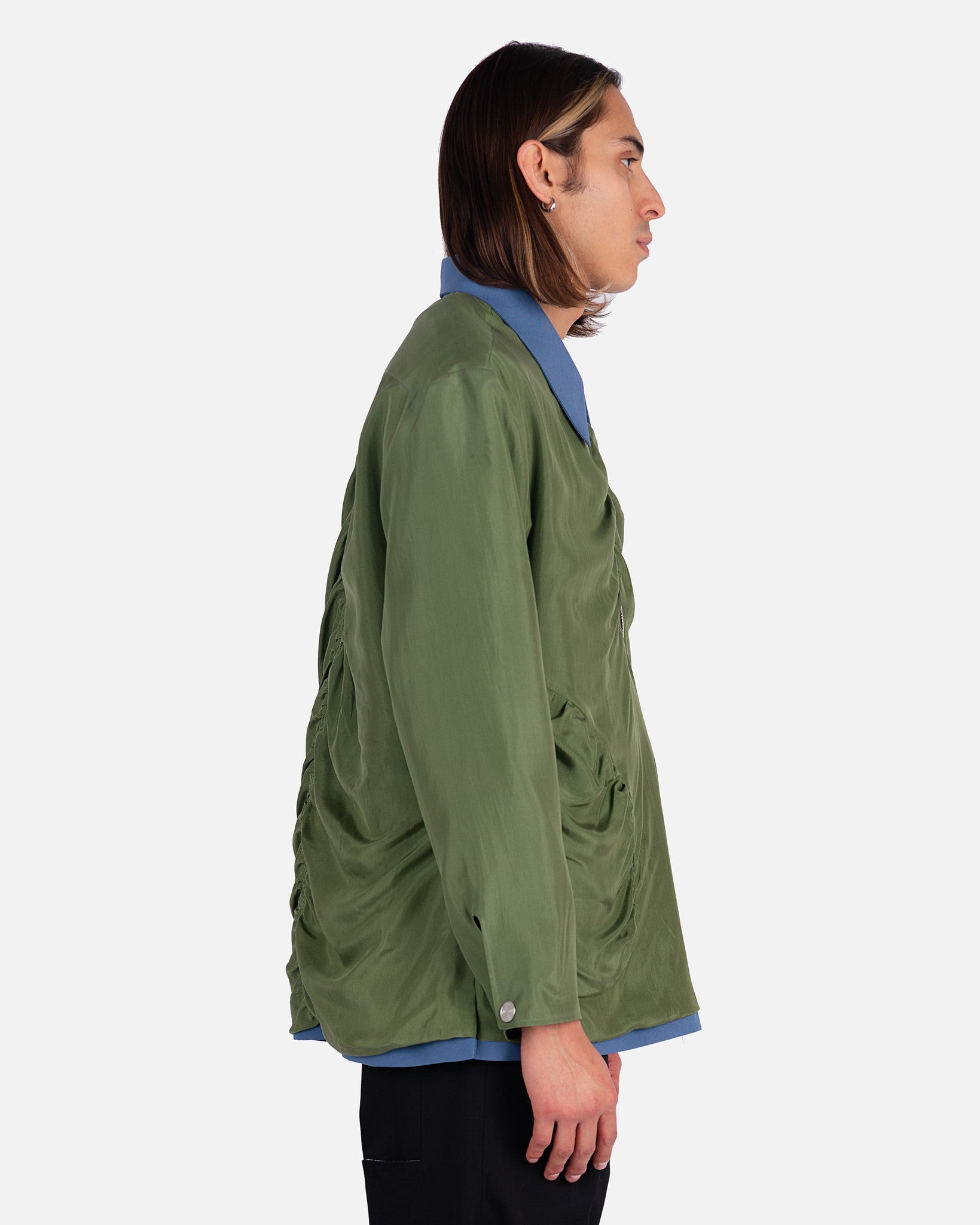 Sargon Overshirt in Green Umber