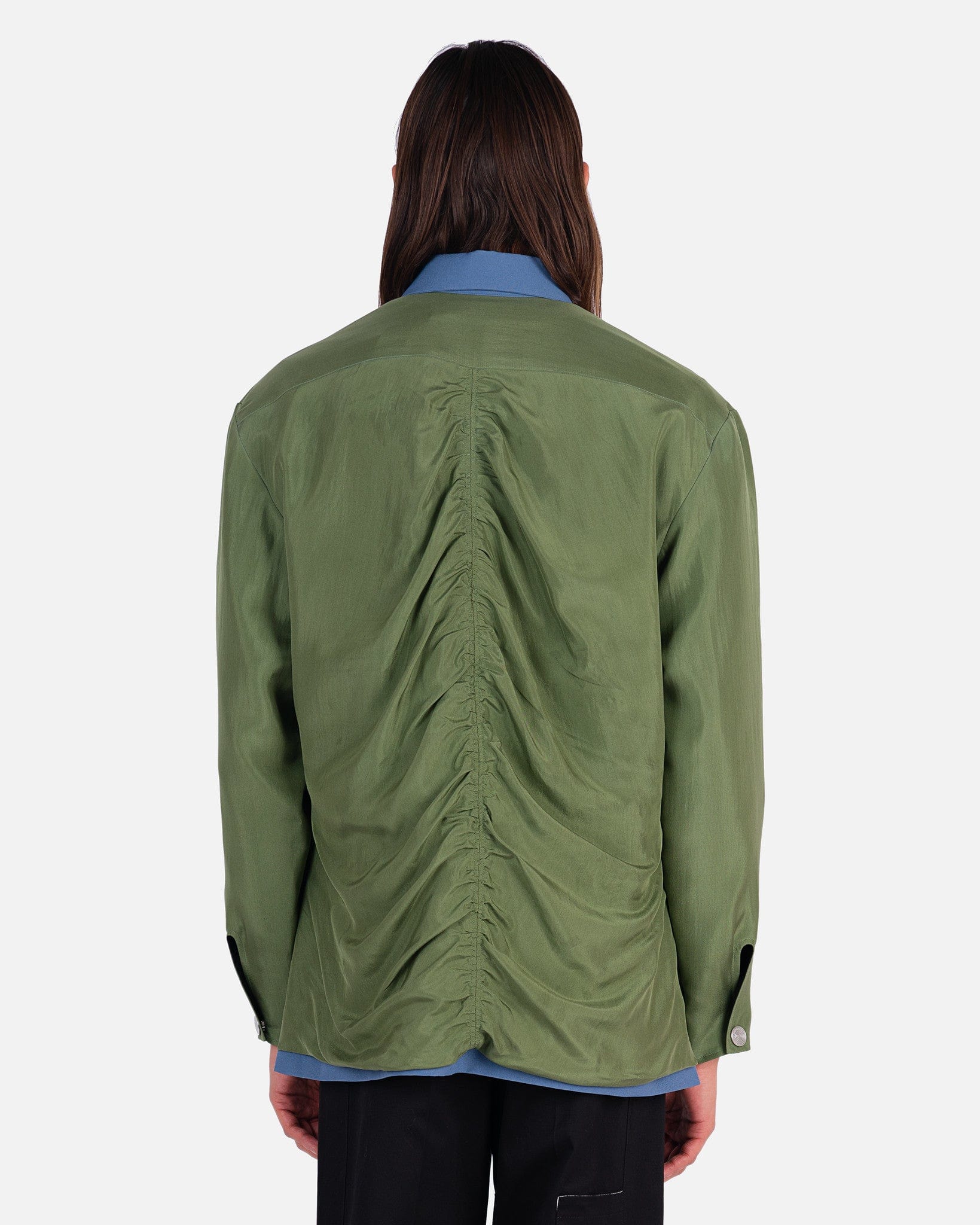 Sargon Overshirt in Green Umber – SVRN