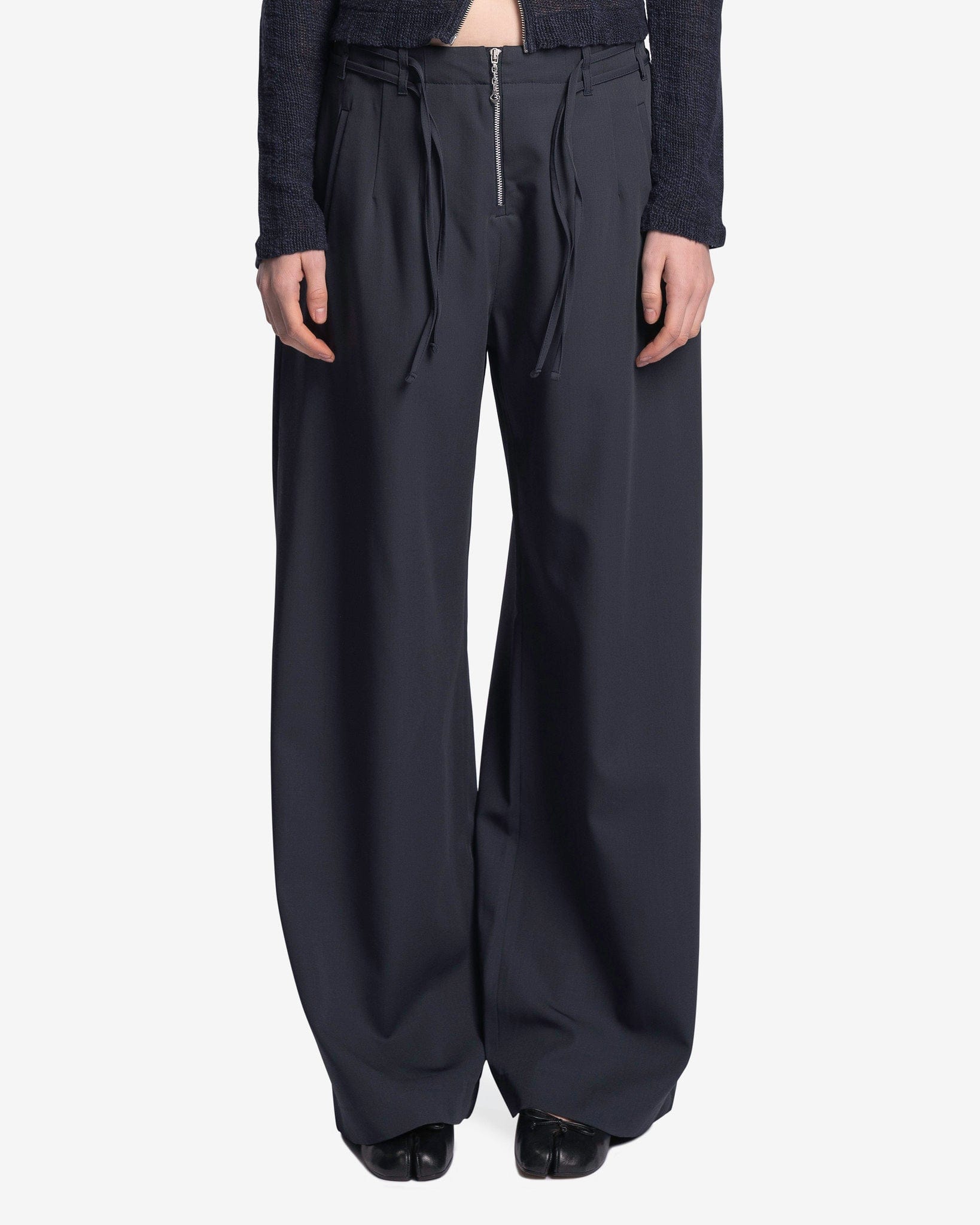 Serene Trouser in Phantom Blue Summer Wool – SVRN