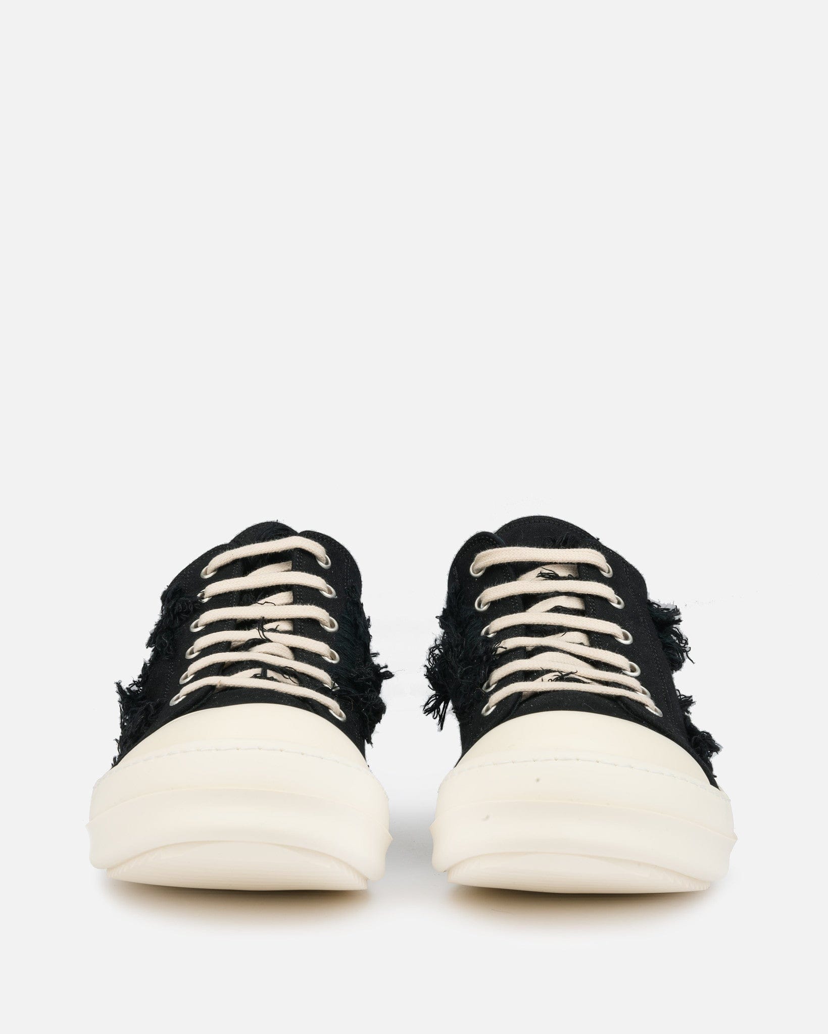 Rick Owens DRKSHDW Slashed Men's Ramones Black Low Top