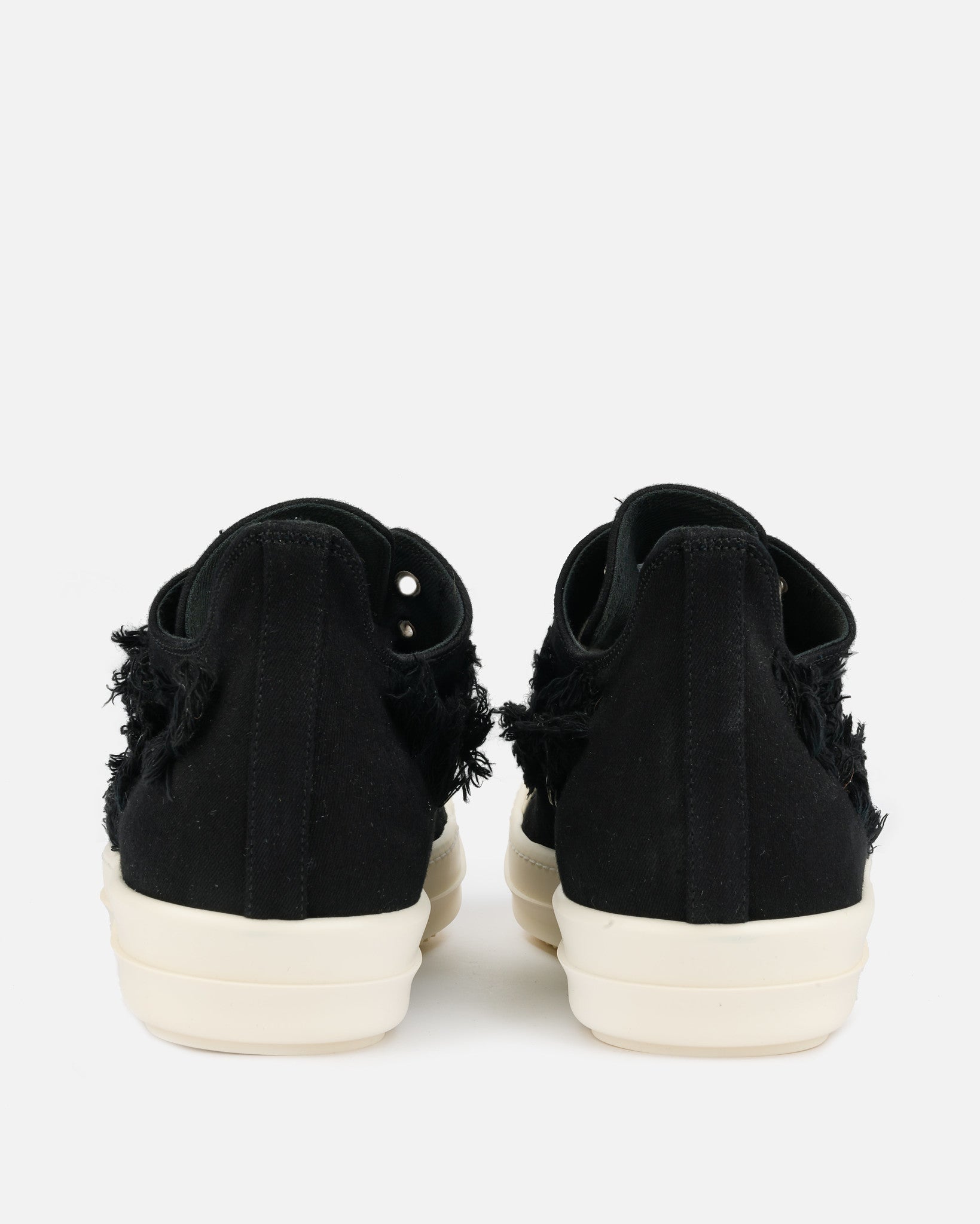 Rick Owens DRKSHDW Slashed Men's Ramones Black Low Top