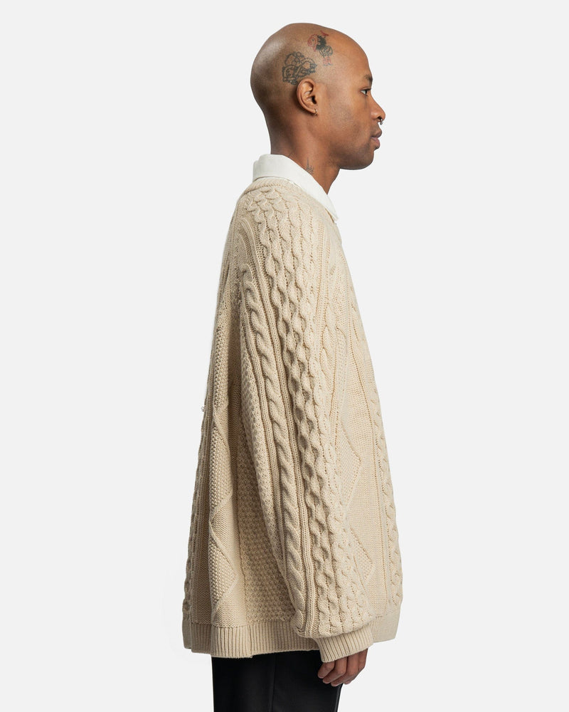 Sportswear Cable Knit Sweater in Rattan