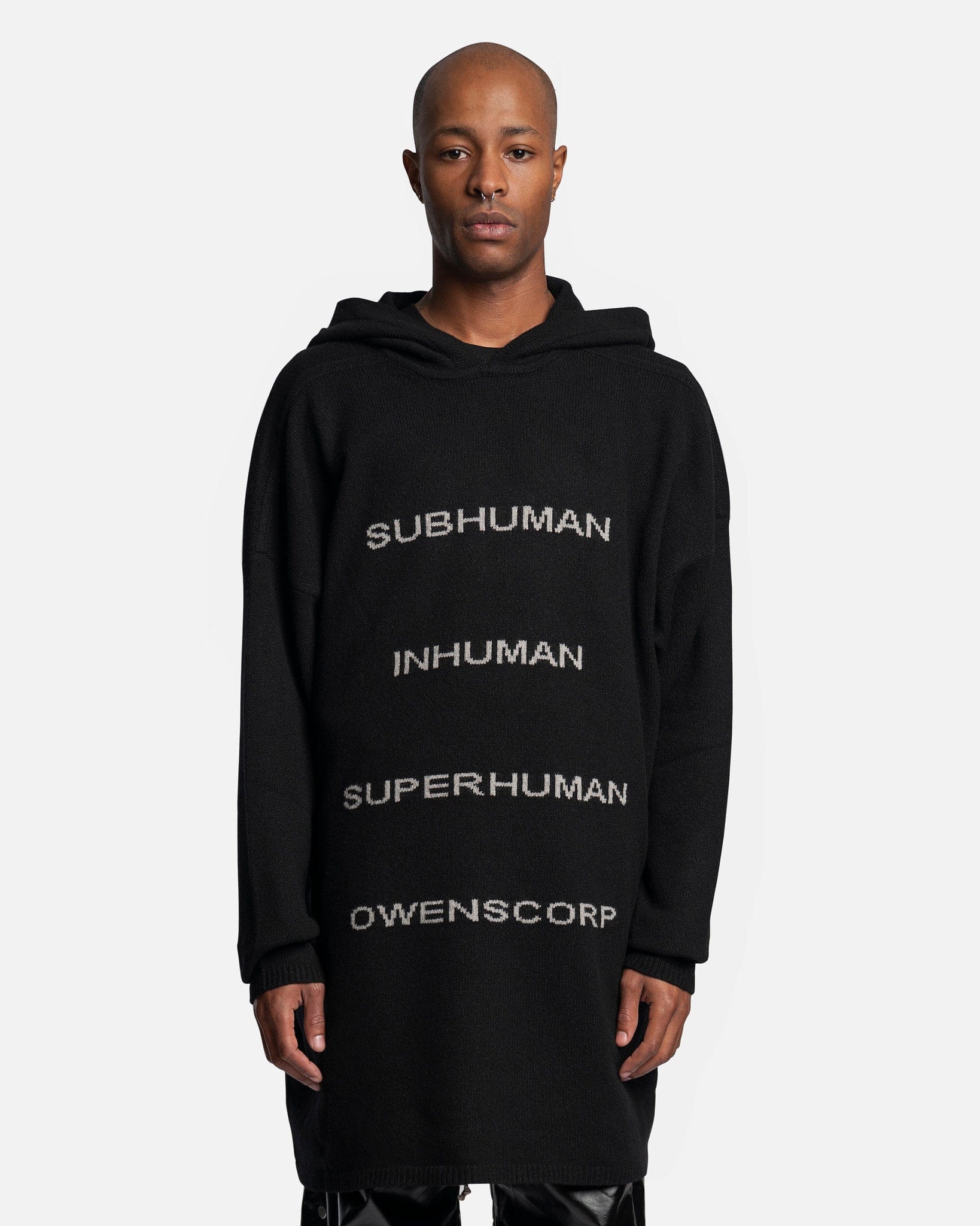 Subhuman Hooded Tommy in Black/Pearl