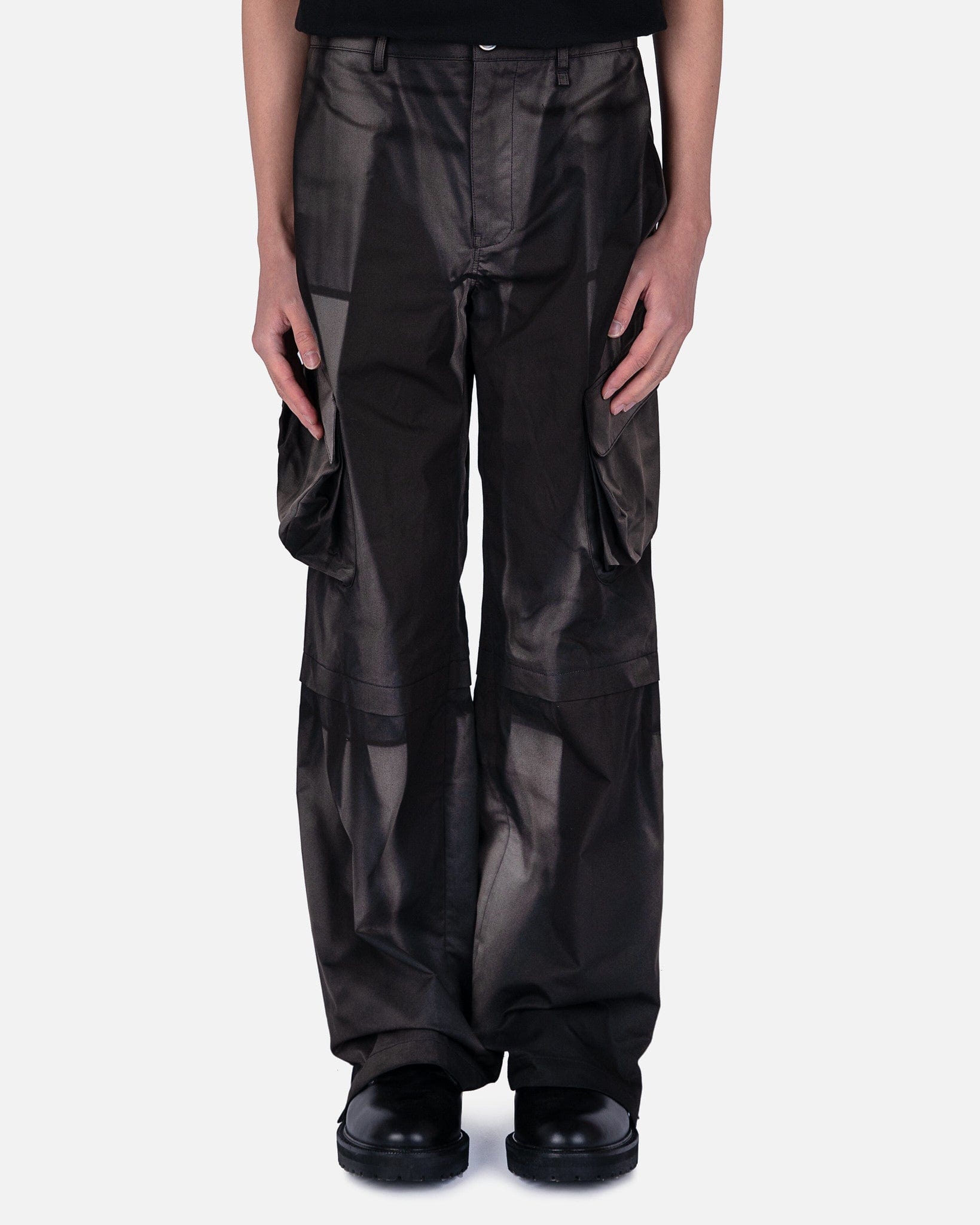 Sun-Bleached 3D Pocket Layered Trousers in Black – SVRN