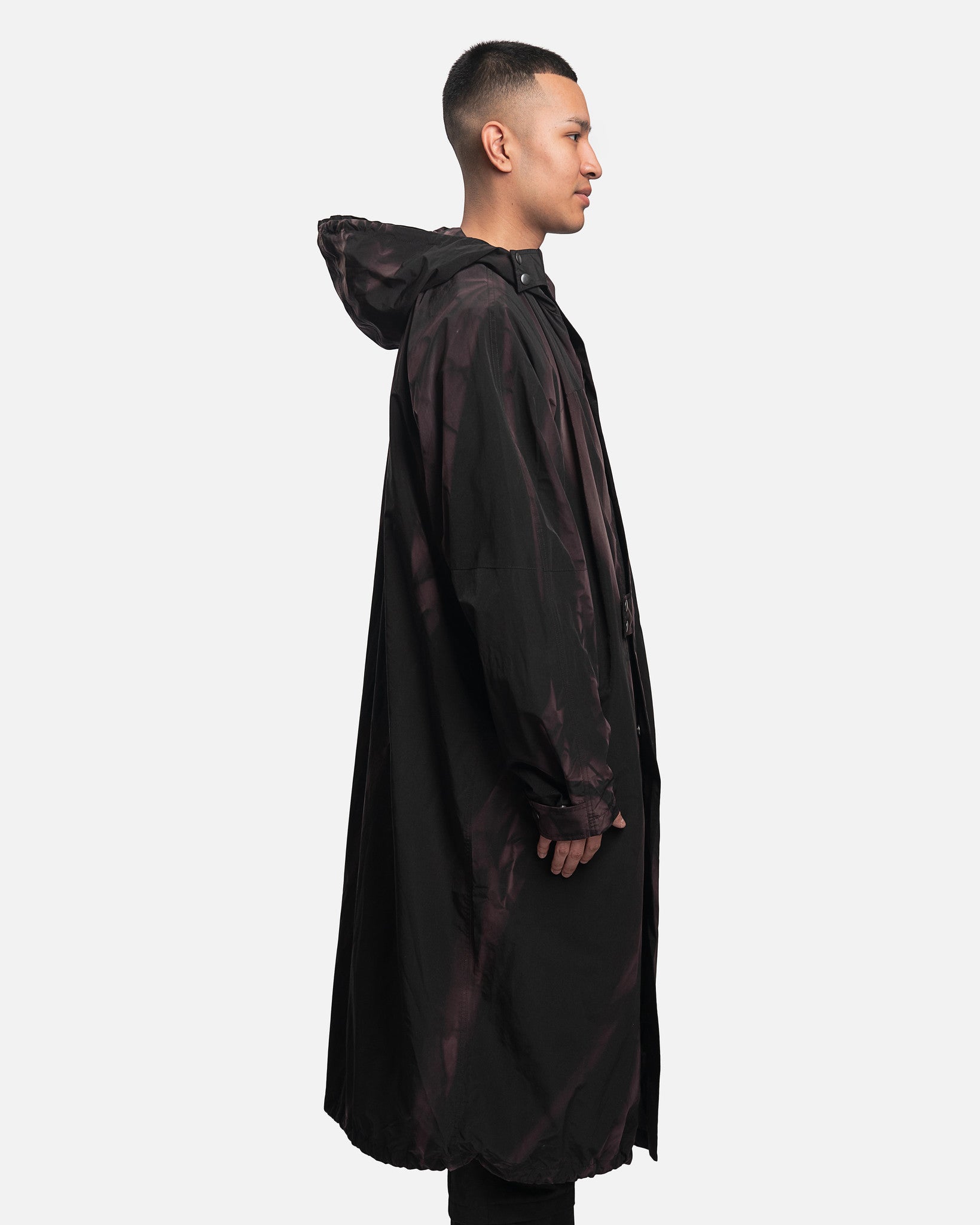 Sun-Bleached Hooded Single Coat in Black – SVRN