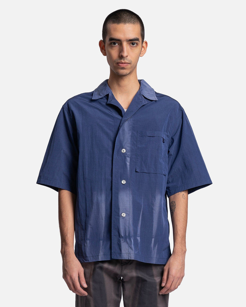 Sun-Bleached Tailored Collar Shirt in Blue