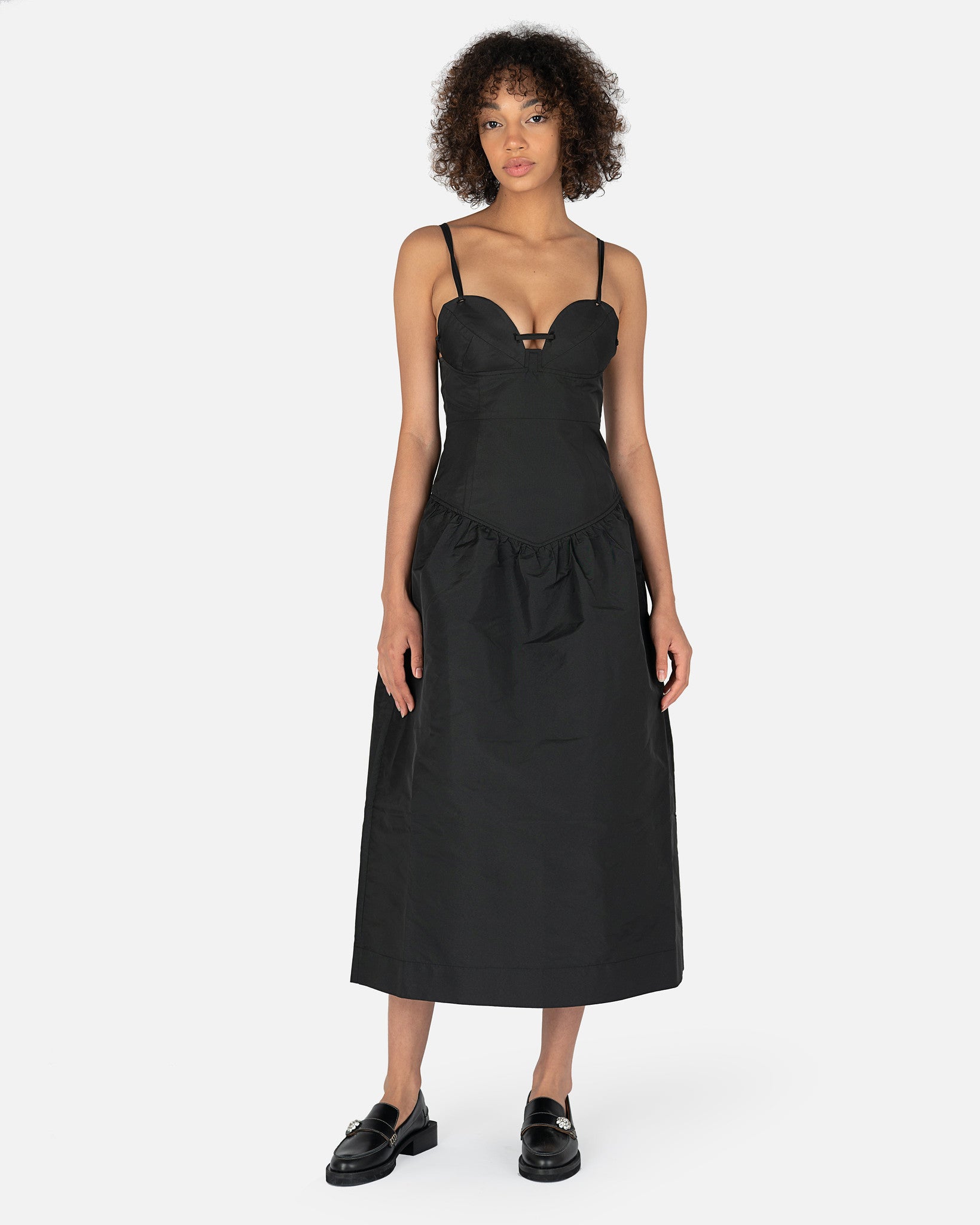 Taffeta Dress in Black – SVRN