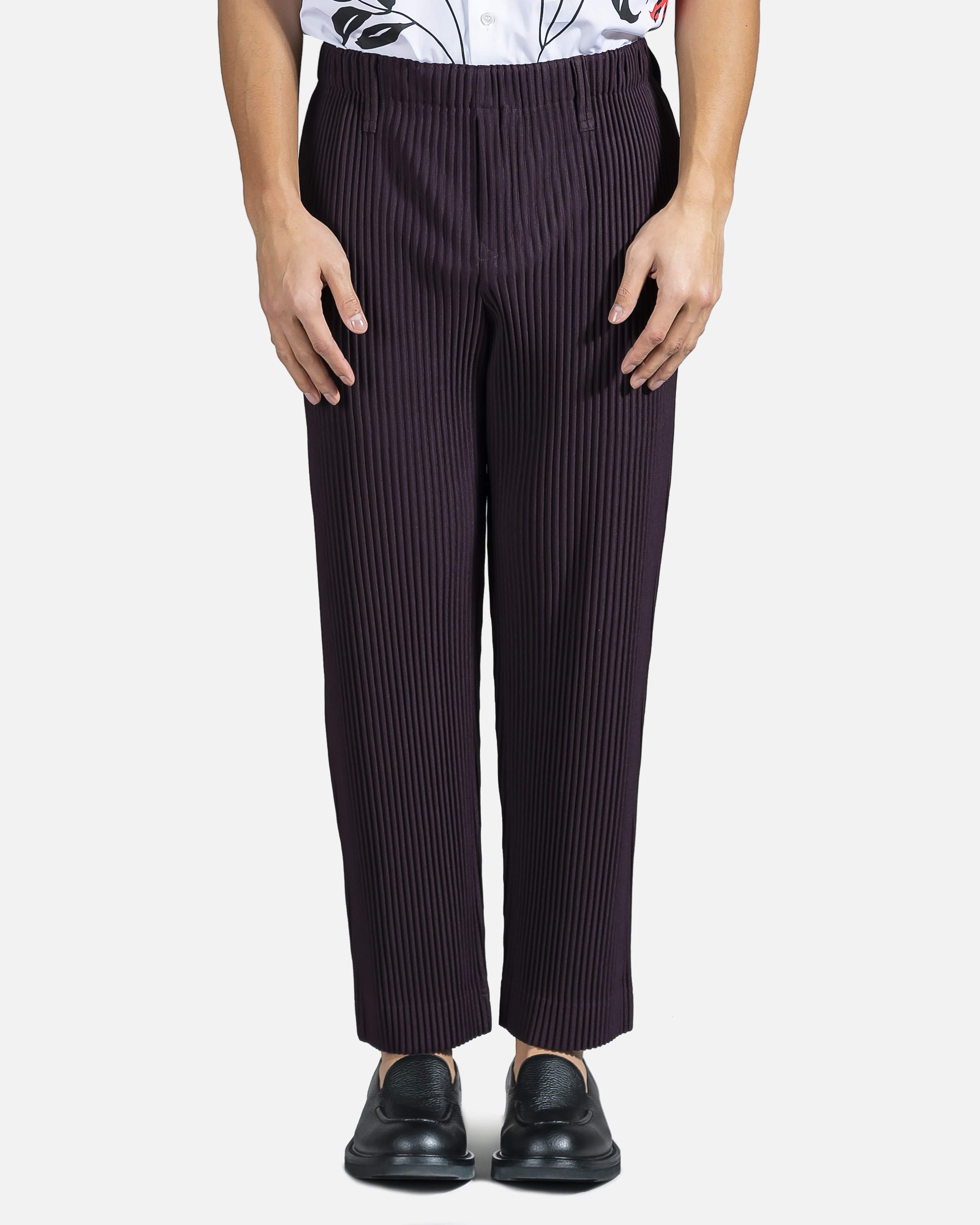 Homme Plissé Issey Miyake  Black Basics Trousers  Issey miyake Trousers  Black