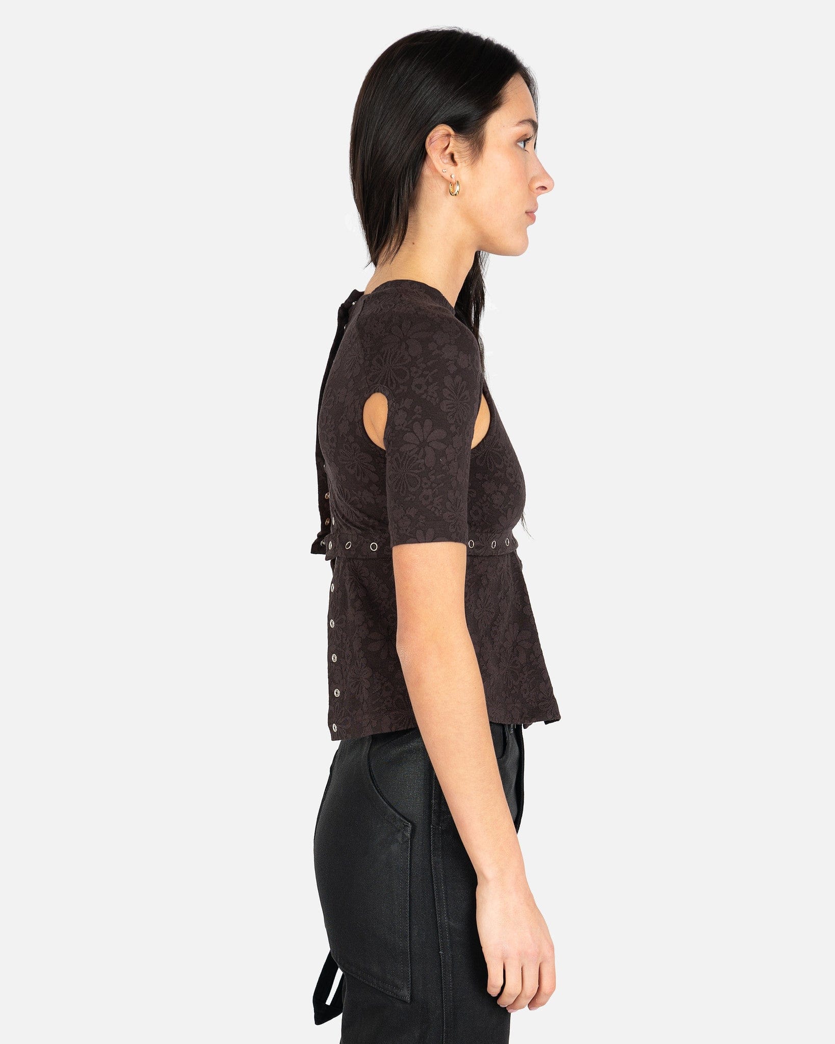 Undone Tee in Caviar