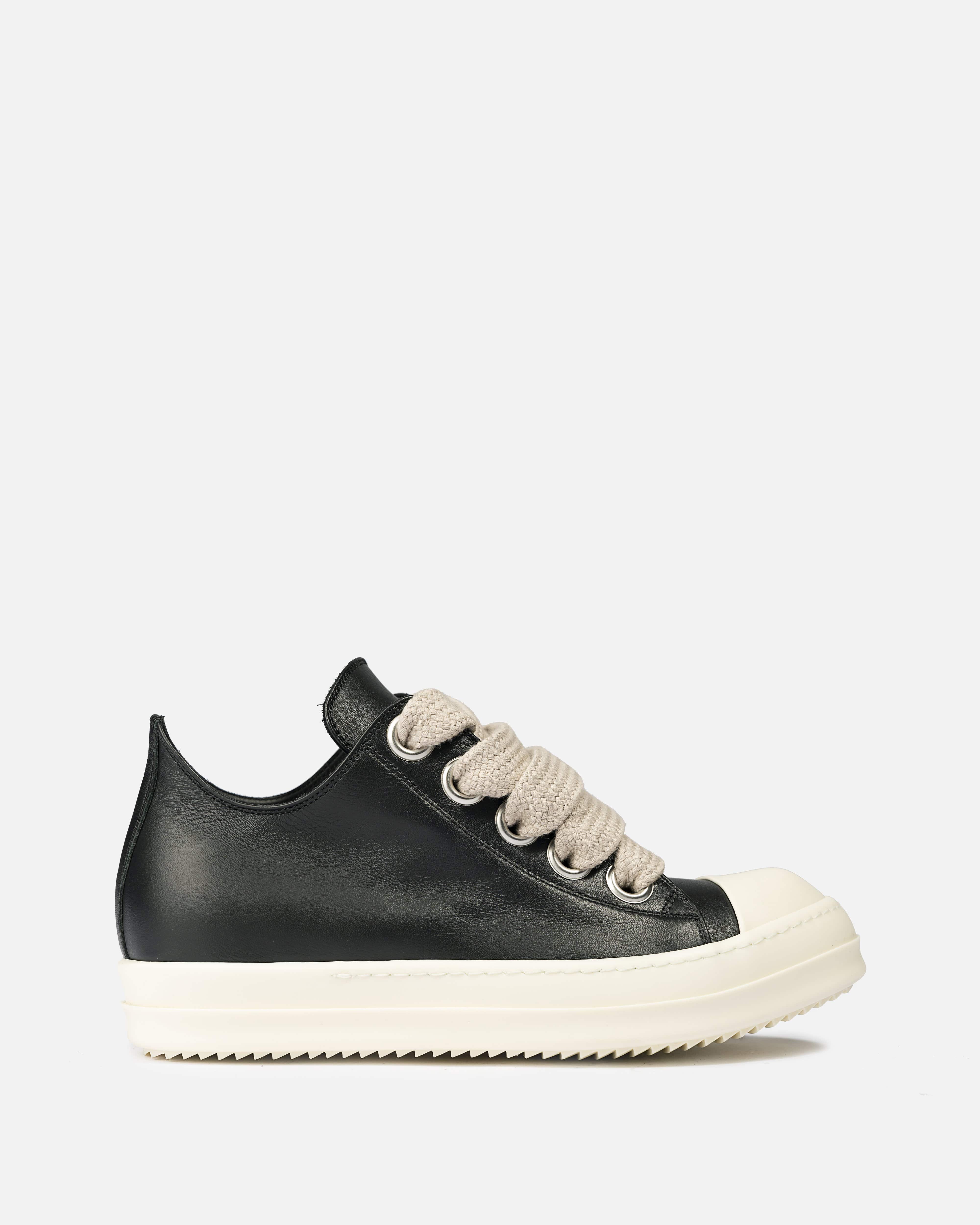 Wide Lace Low Ramones in Black/Milk