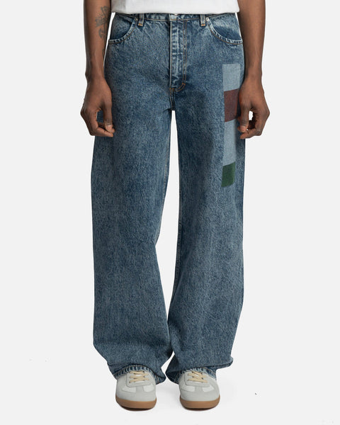 Eckhaus Latta ワイドジーンズ | ブルー | FARFETCH JP